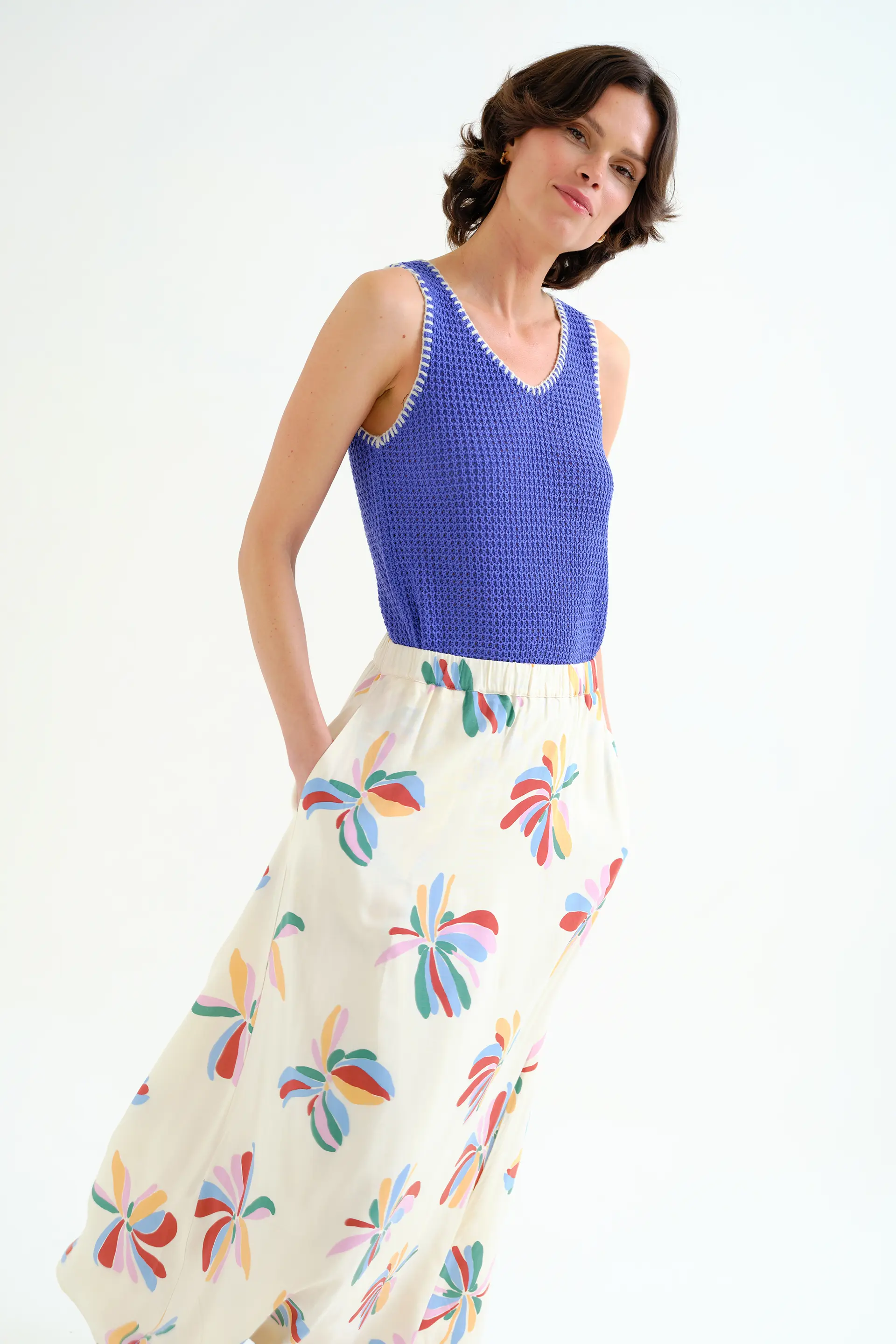 Falda larga con estampado Monarda - Image 6