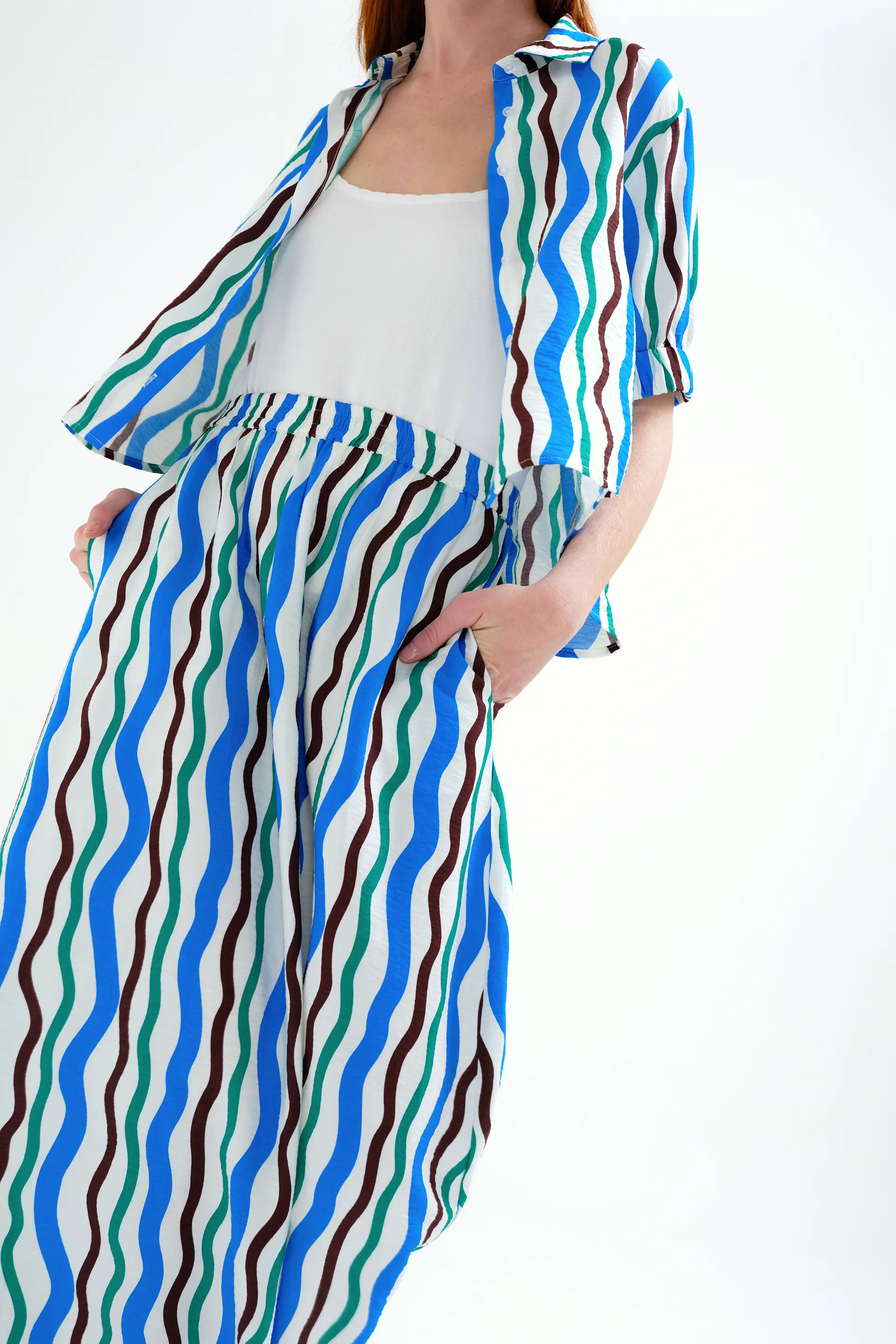 Falda larga con estampado Sea & Mountain - Image 6