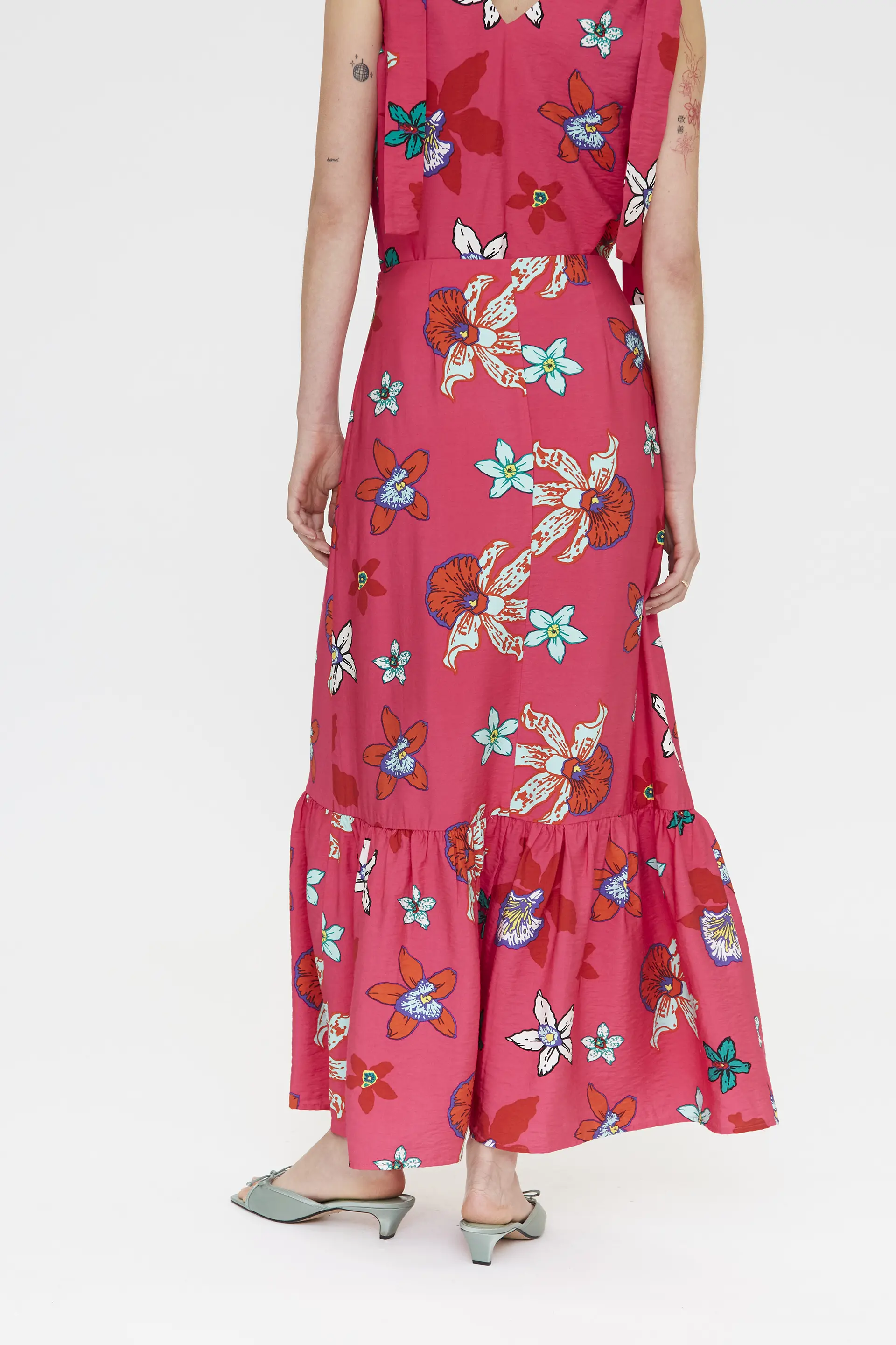Falda larga con estampado Vanda - Image 3