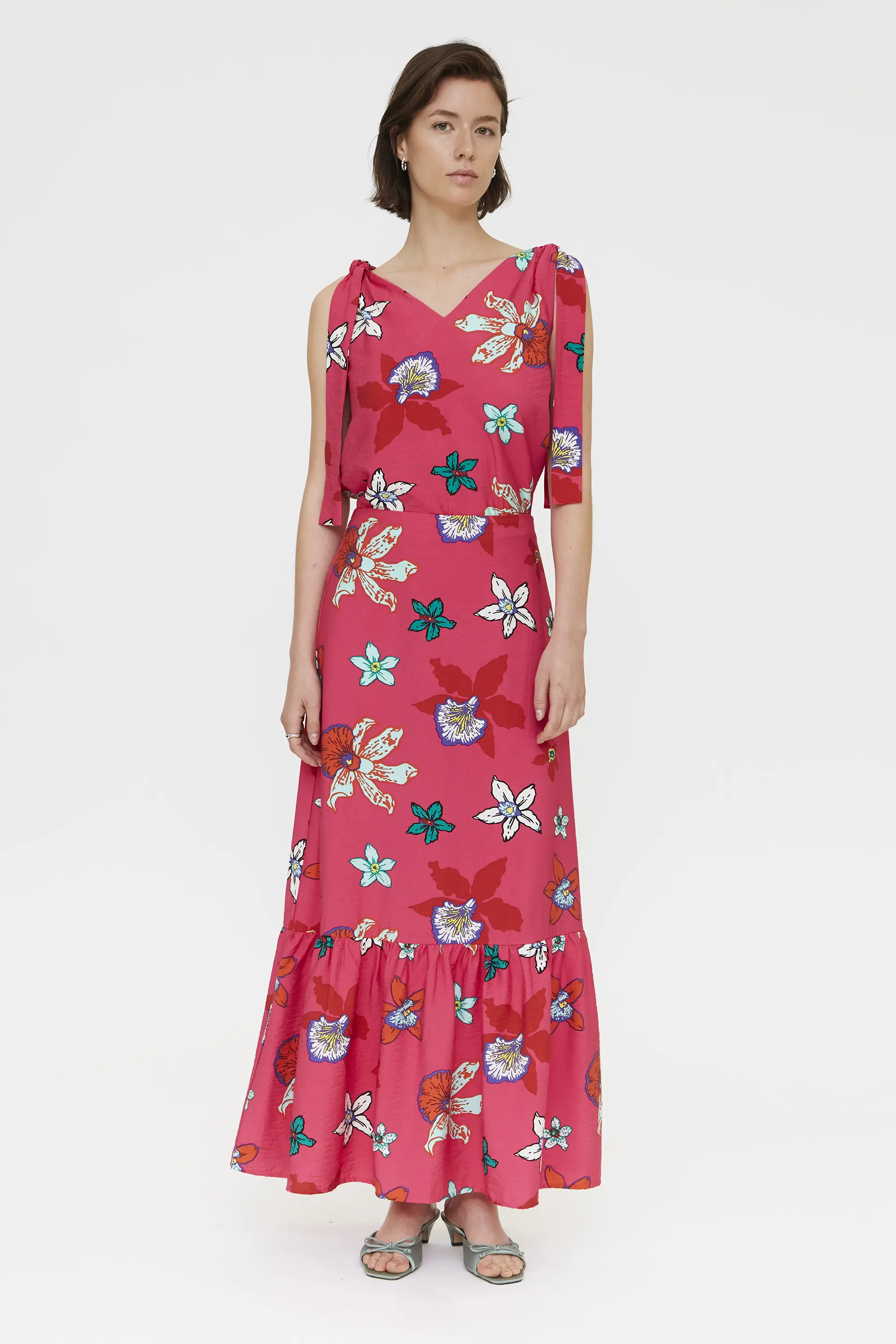 Falda larga con estampado Vanda - Image 4