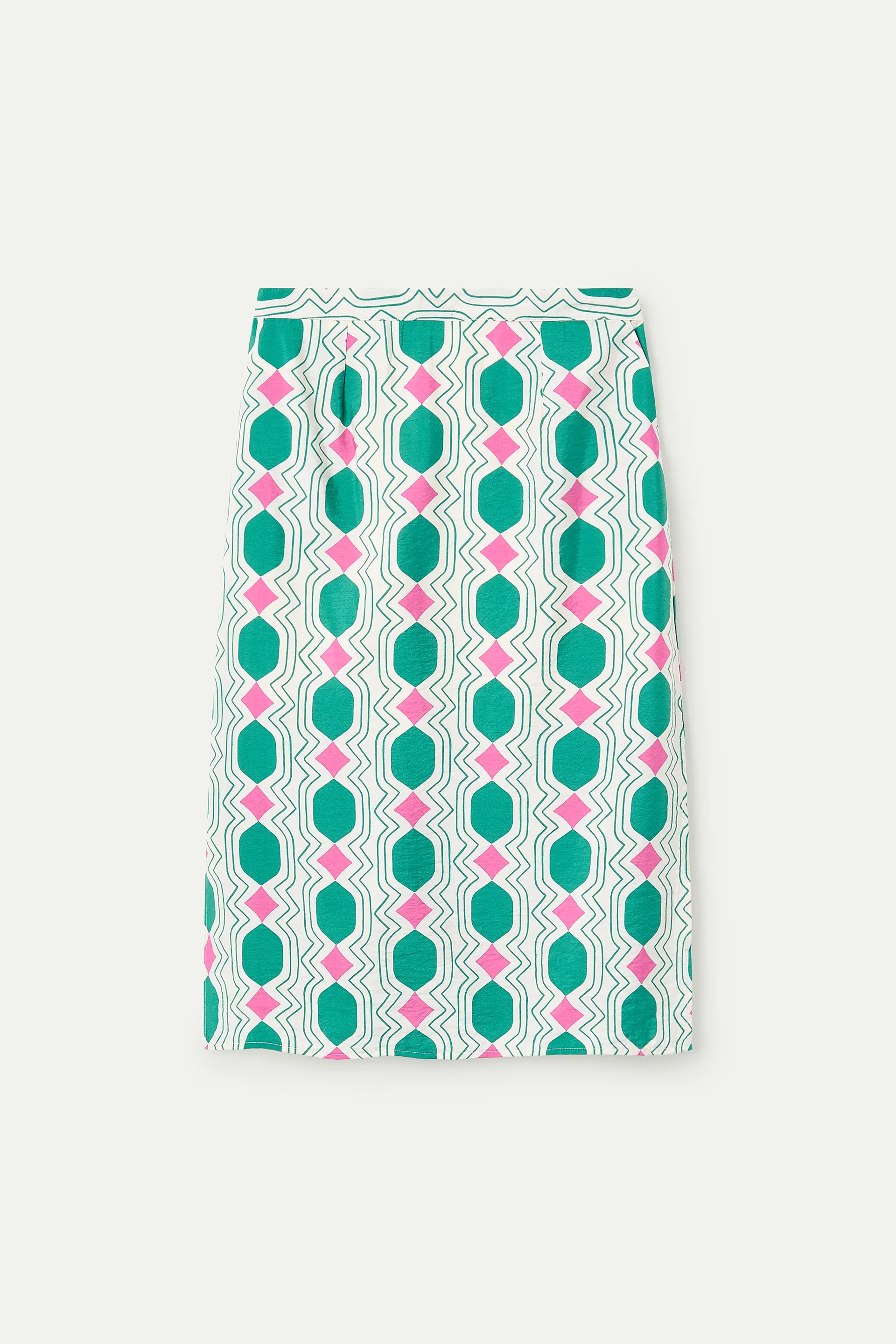 Falda mdi con estampado Geometric - Image 2