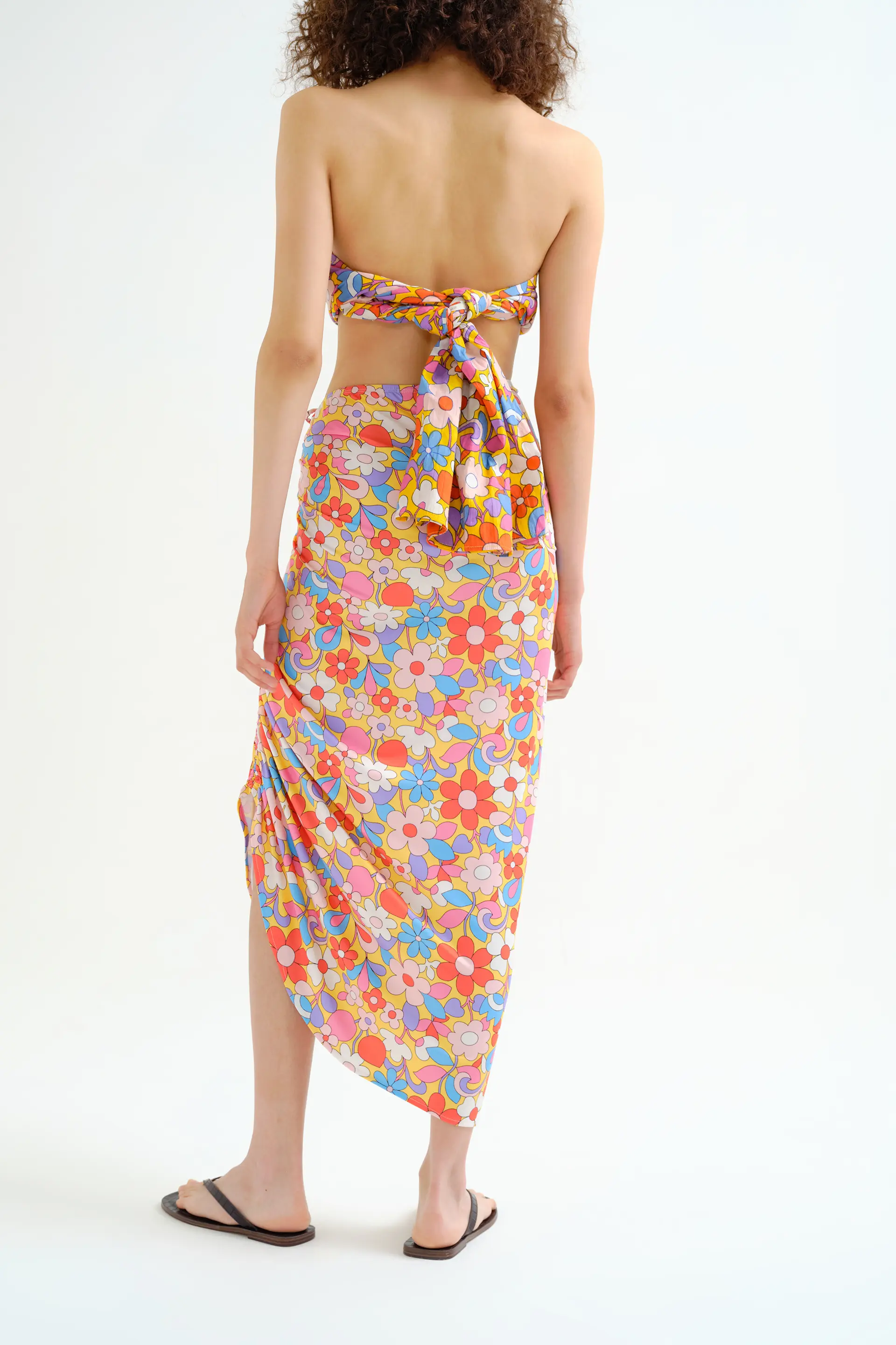 Falda midi con estampado Bloom - Image 3