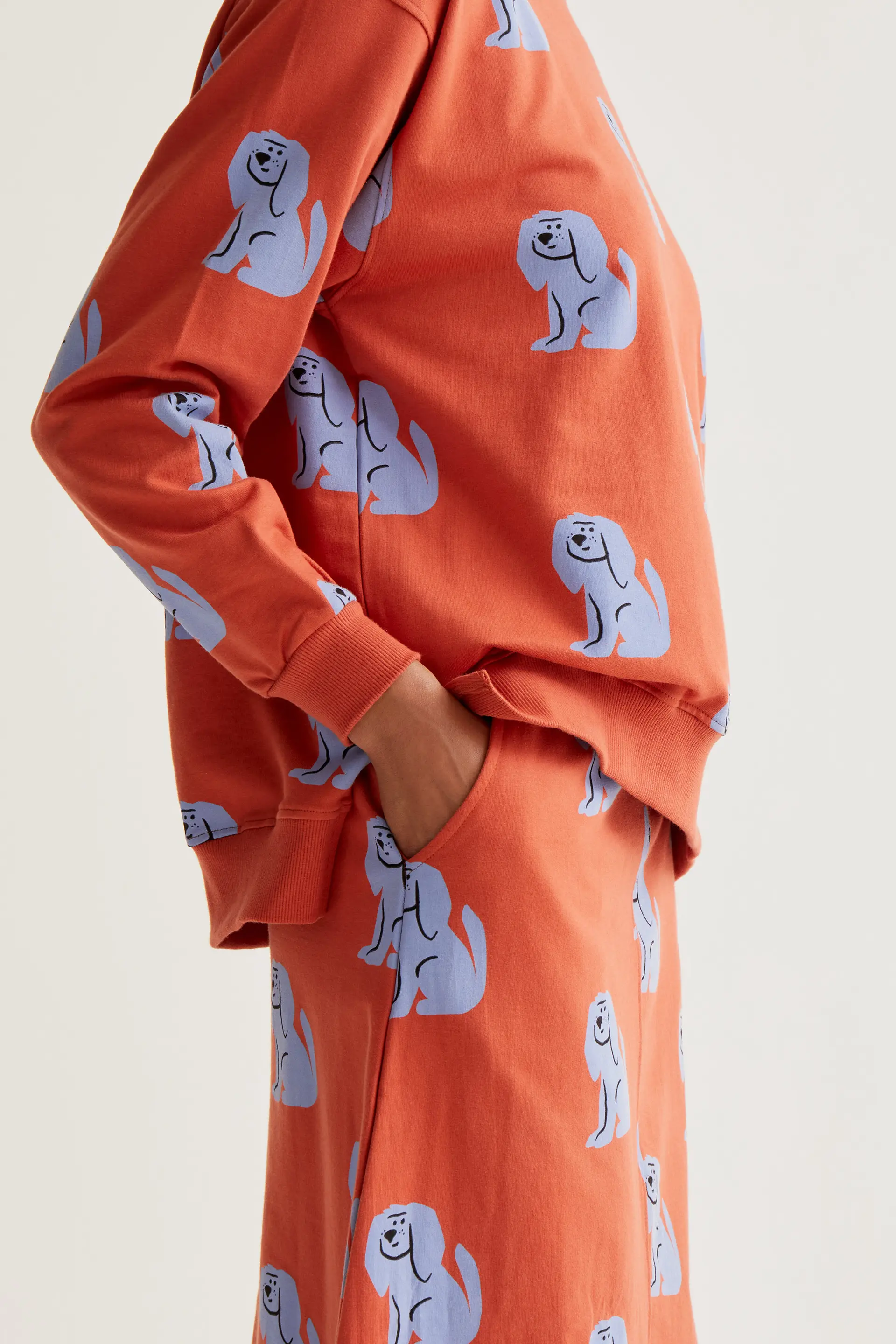 Falda midi con estampado Brown Dog - Image 4