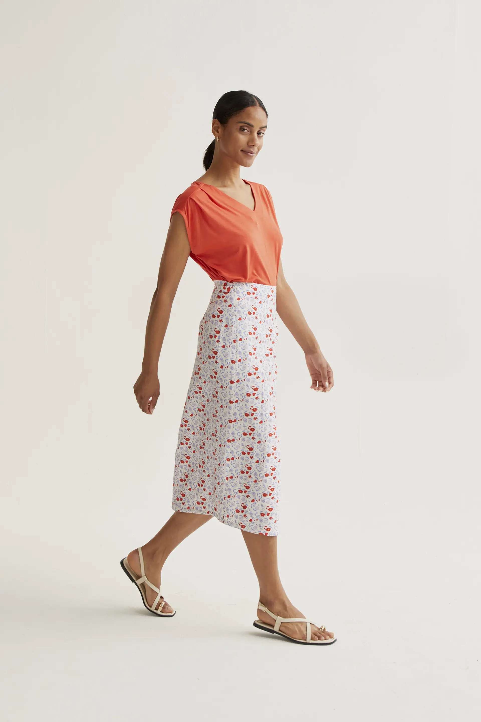 Falda midi con estampado Cute - Image 6