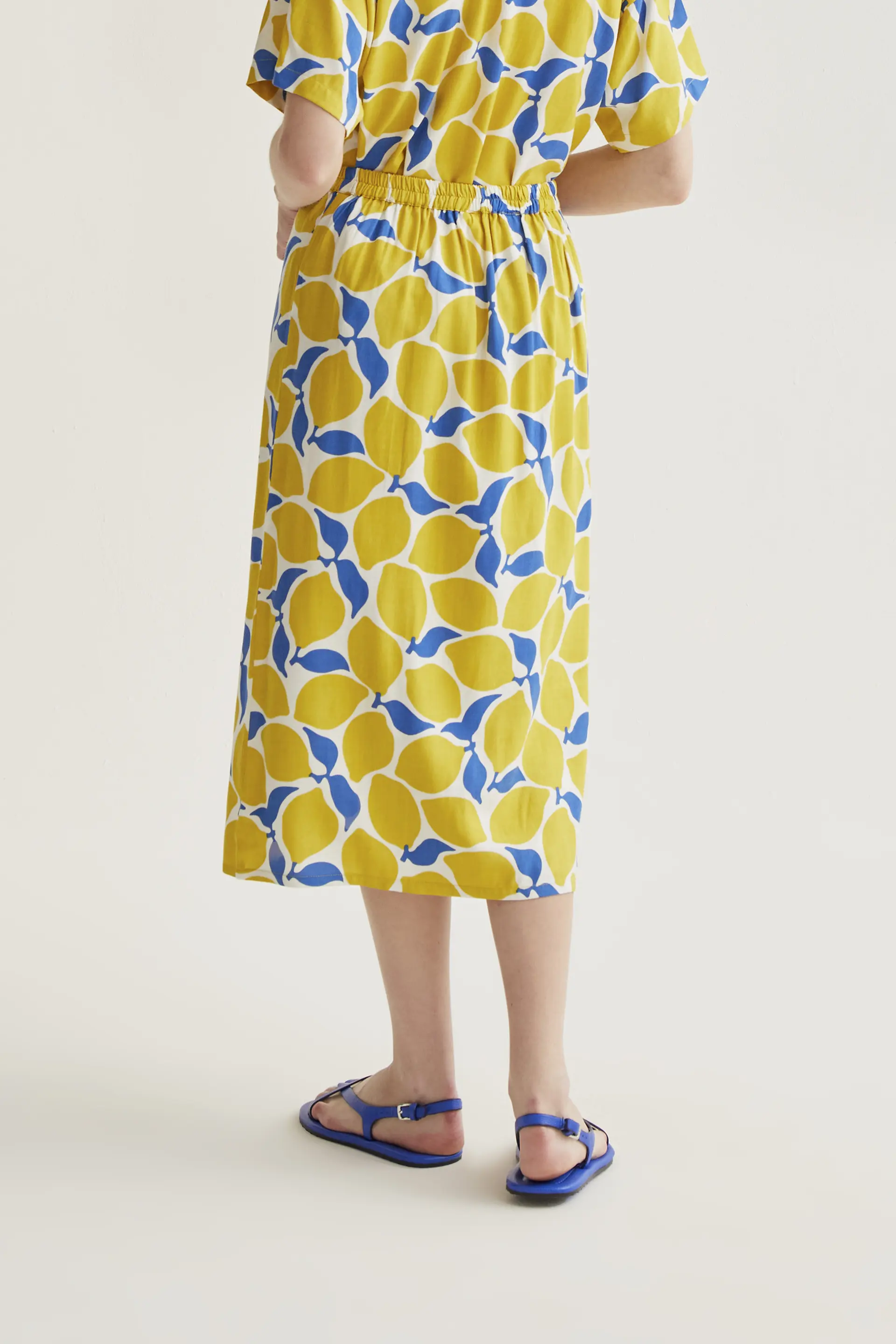 Falda midi con estampado Limoncello - Image 3
