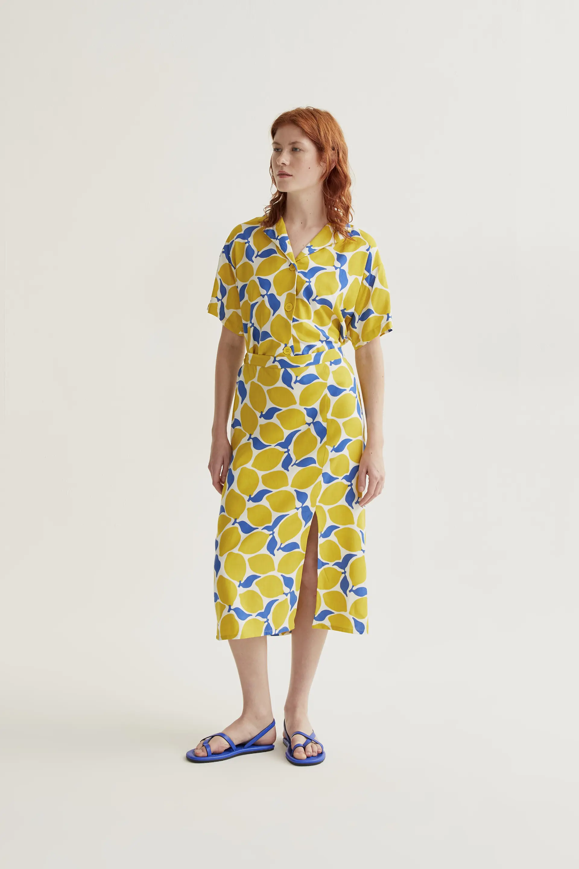 Falda midi con estampado Limoncello - Image 5
