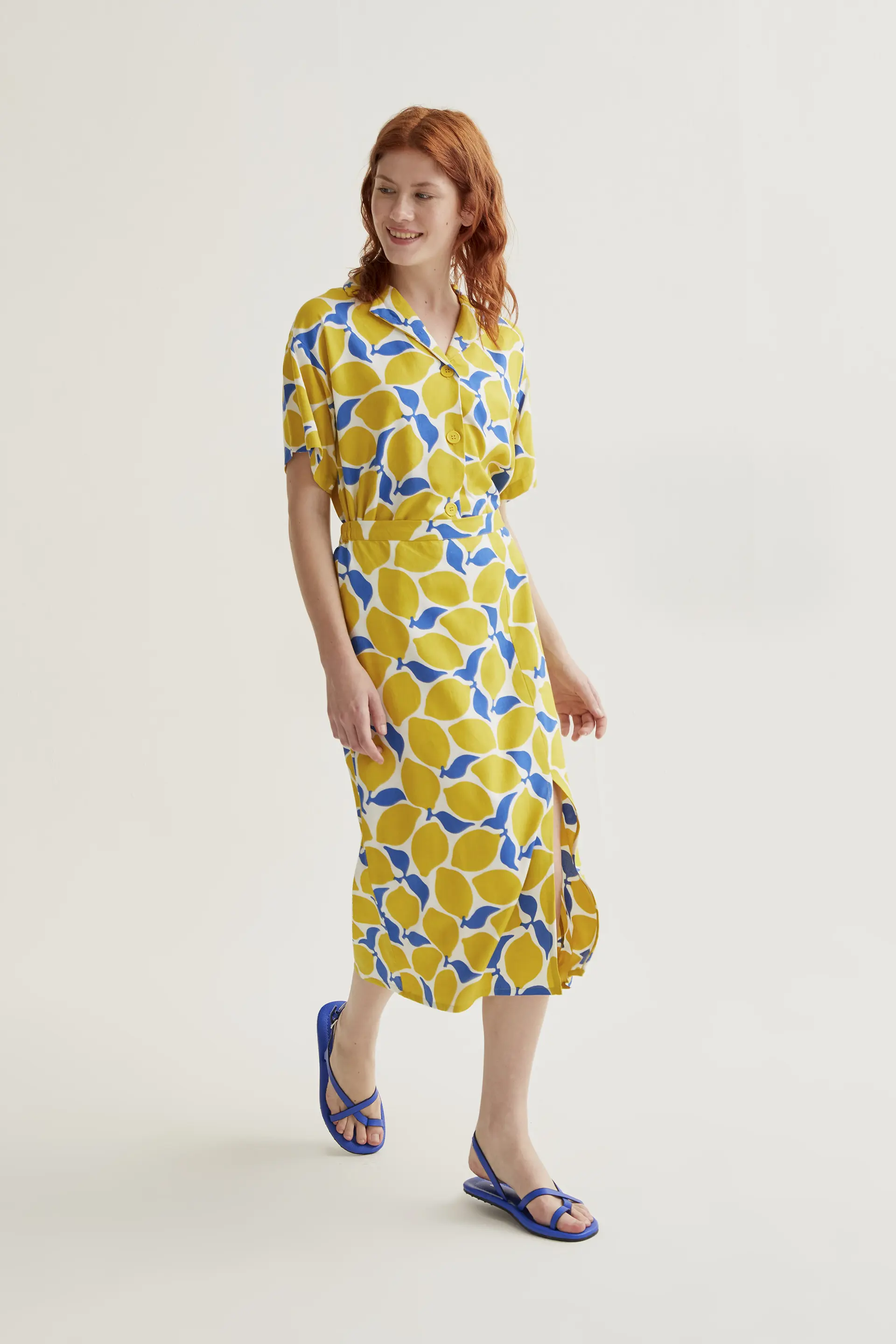 Falda midi con estampado Limoncello - Image 6