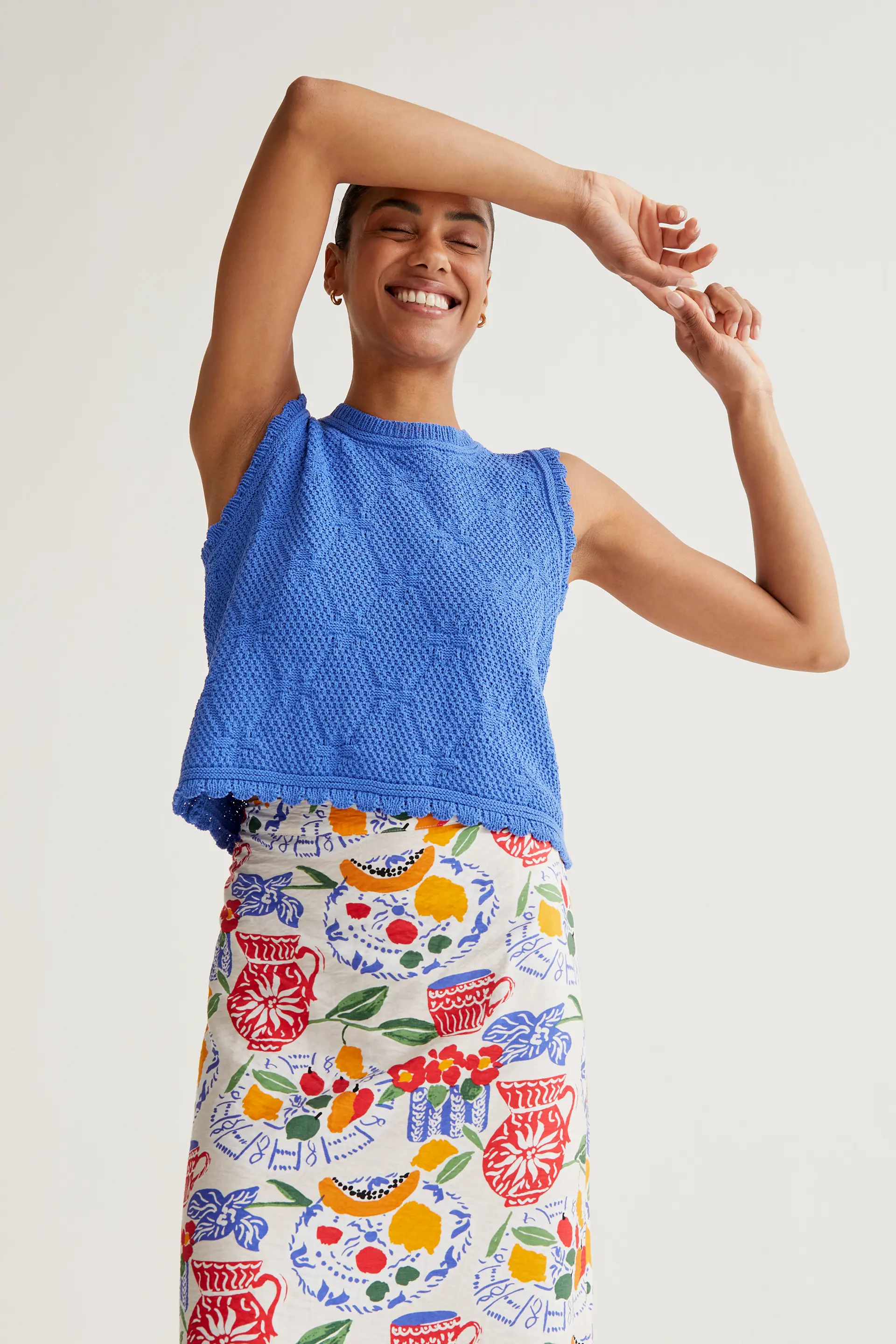 Falda midi con estampado Lush - Image 5