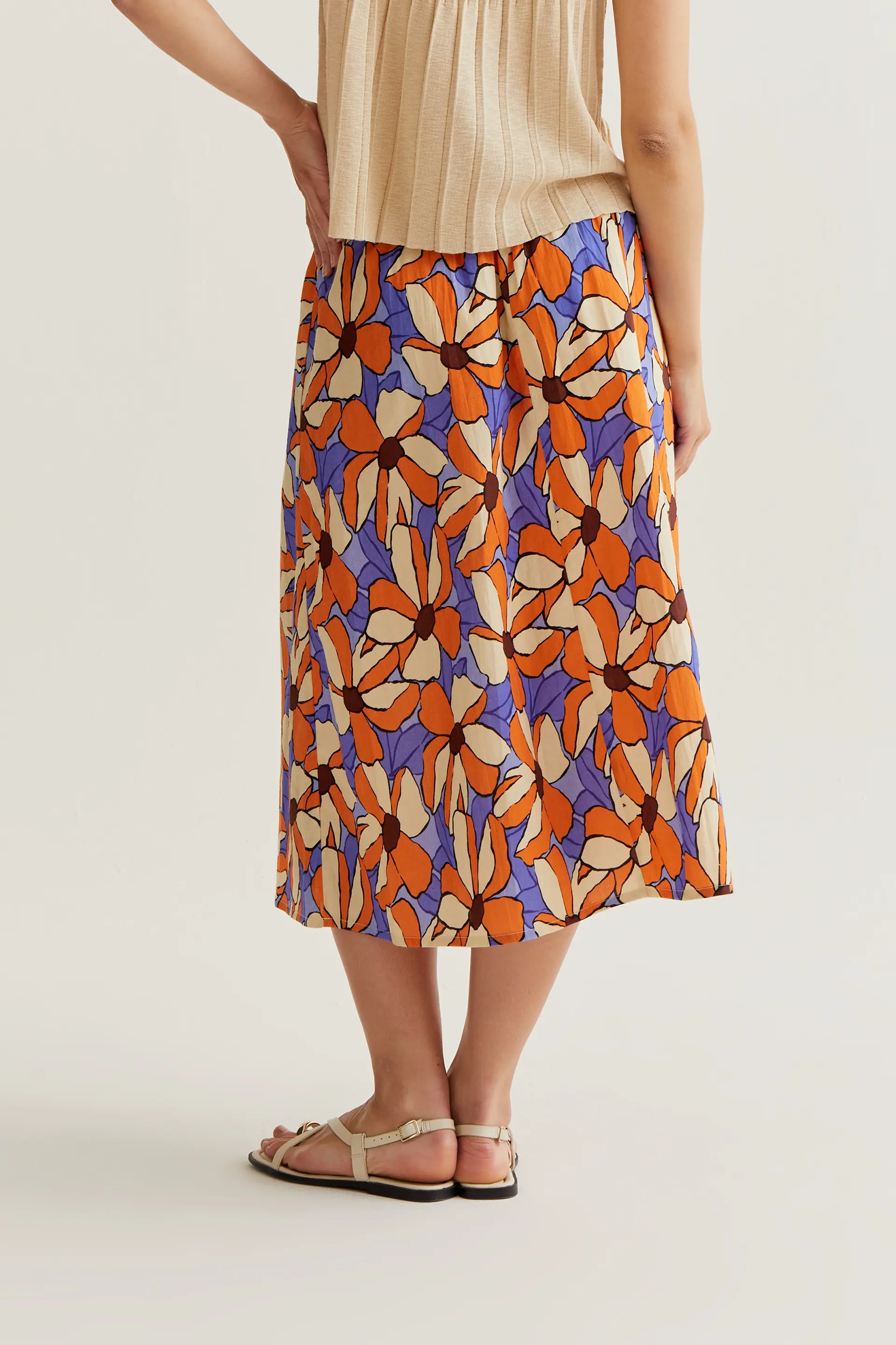 Falda midi con estampado Marigold - Image 3