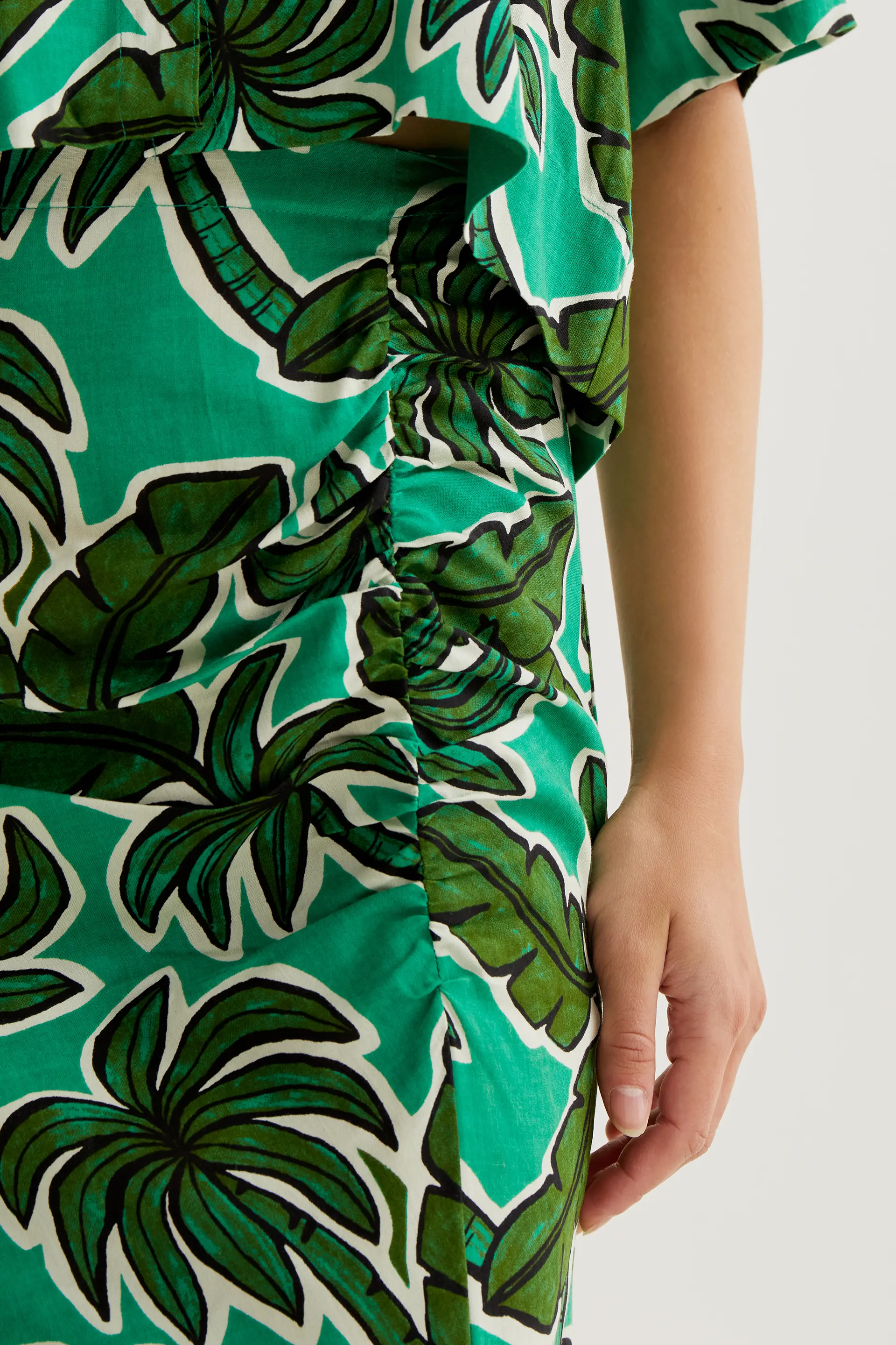 Falda midi con estampado Palm Tree - Image 4