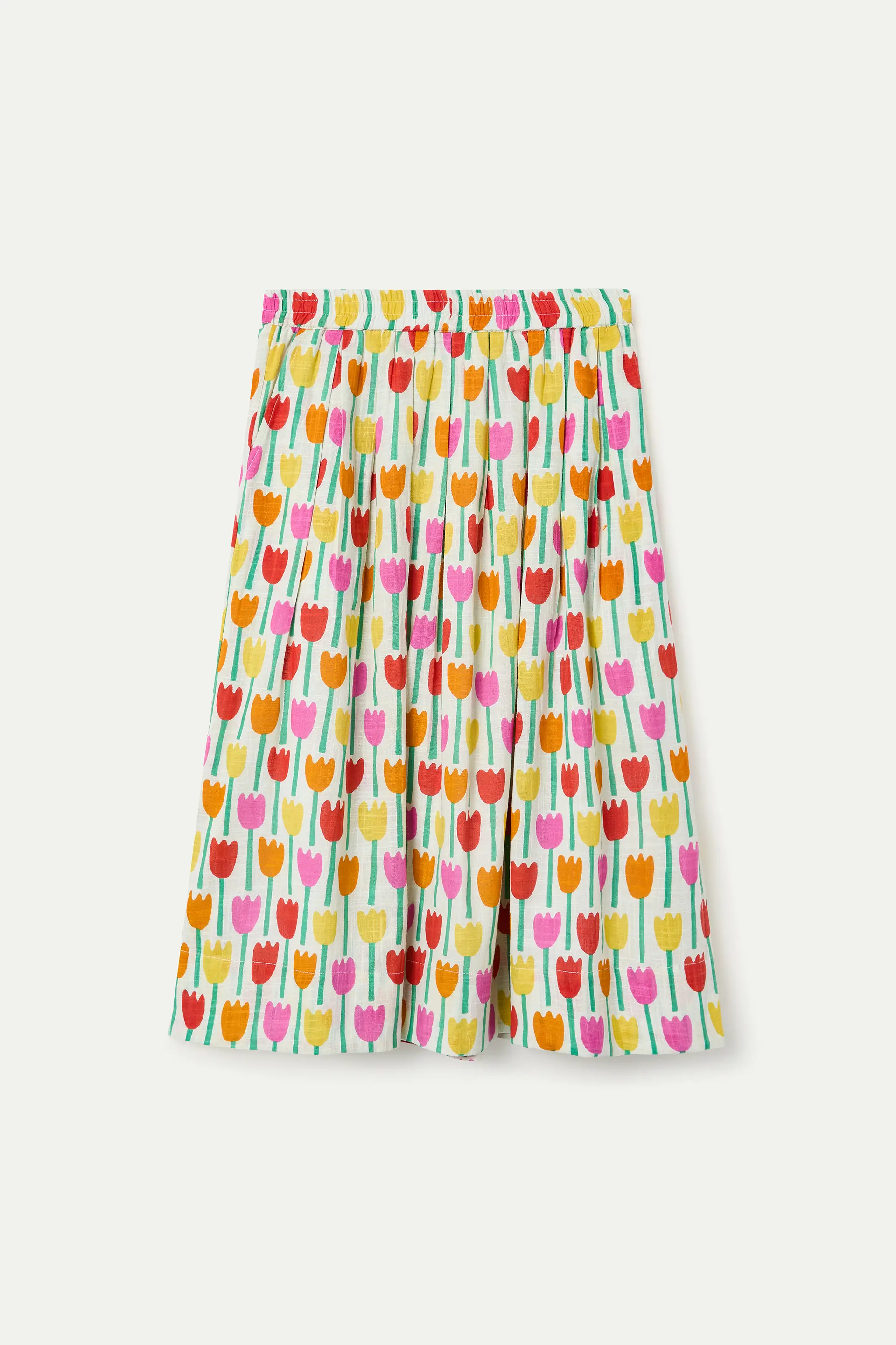 Falda midi con estampado Tulipa - Image 2