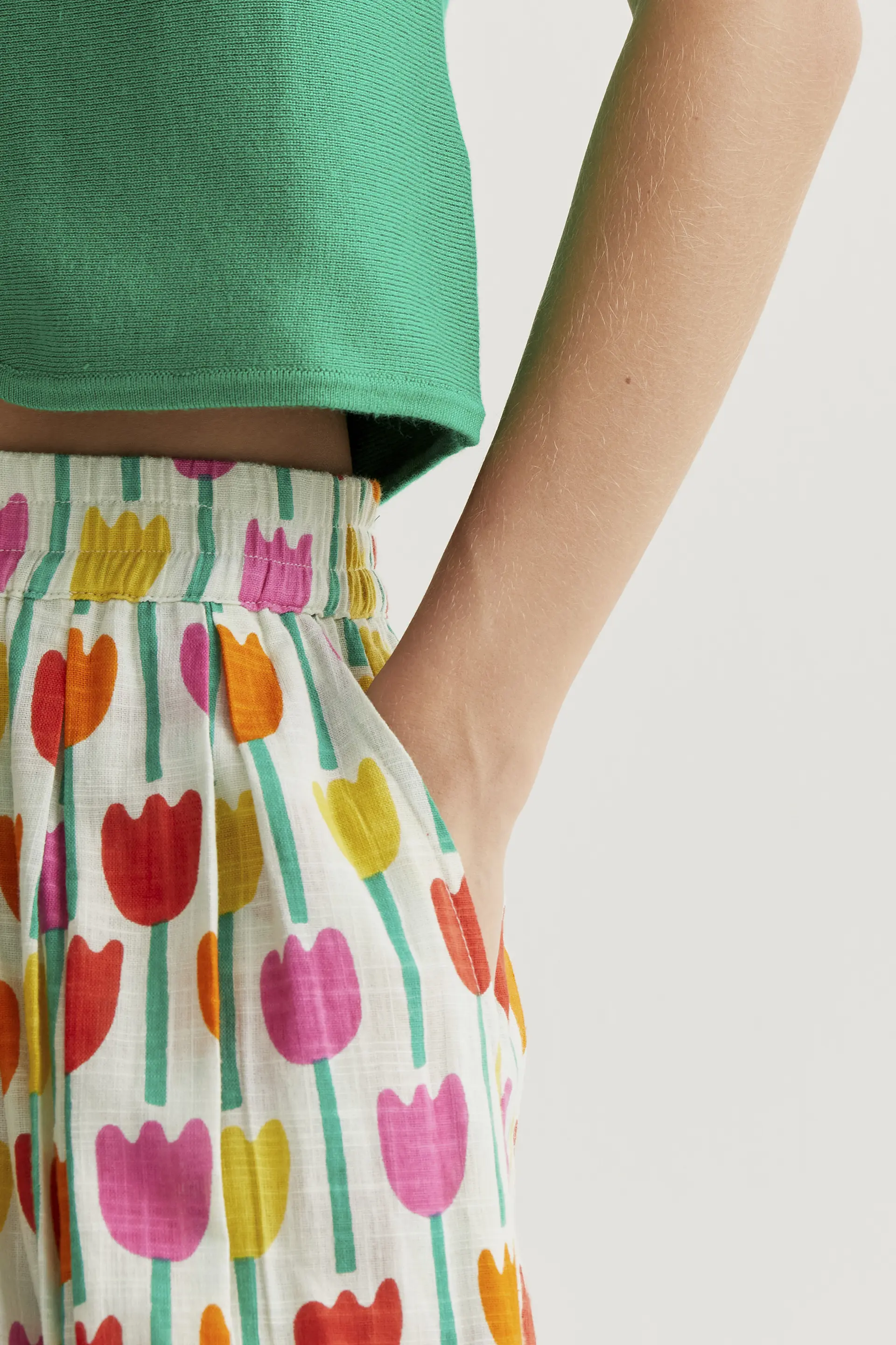 Falda midi con estampado Tulipa - Image 4