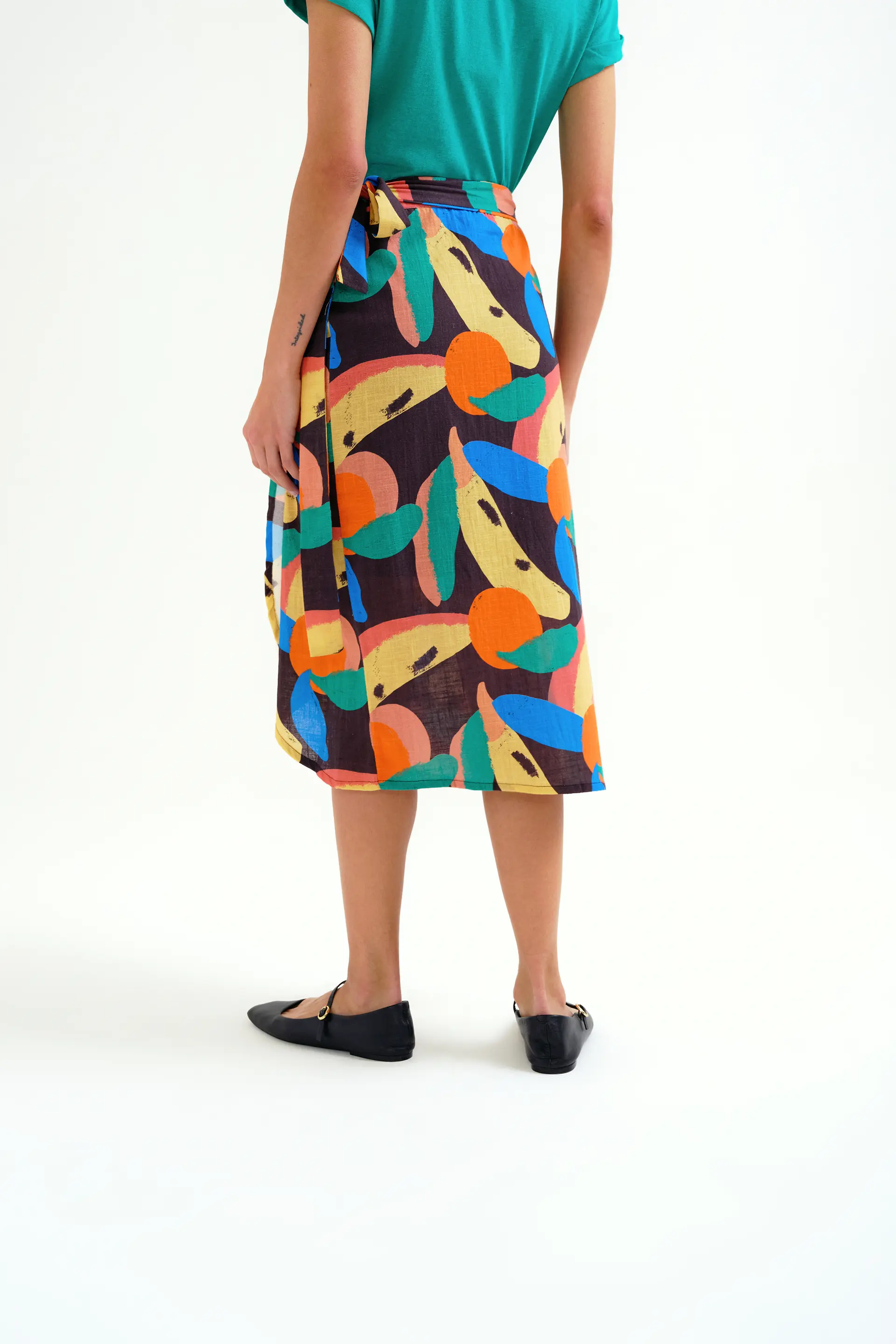 Falda midi con estampado Tutti Frutti Big - Image 3