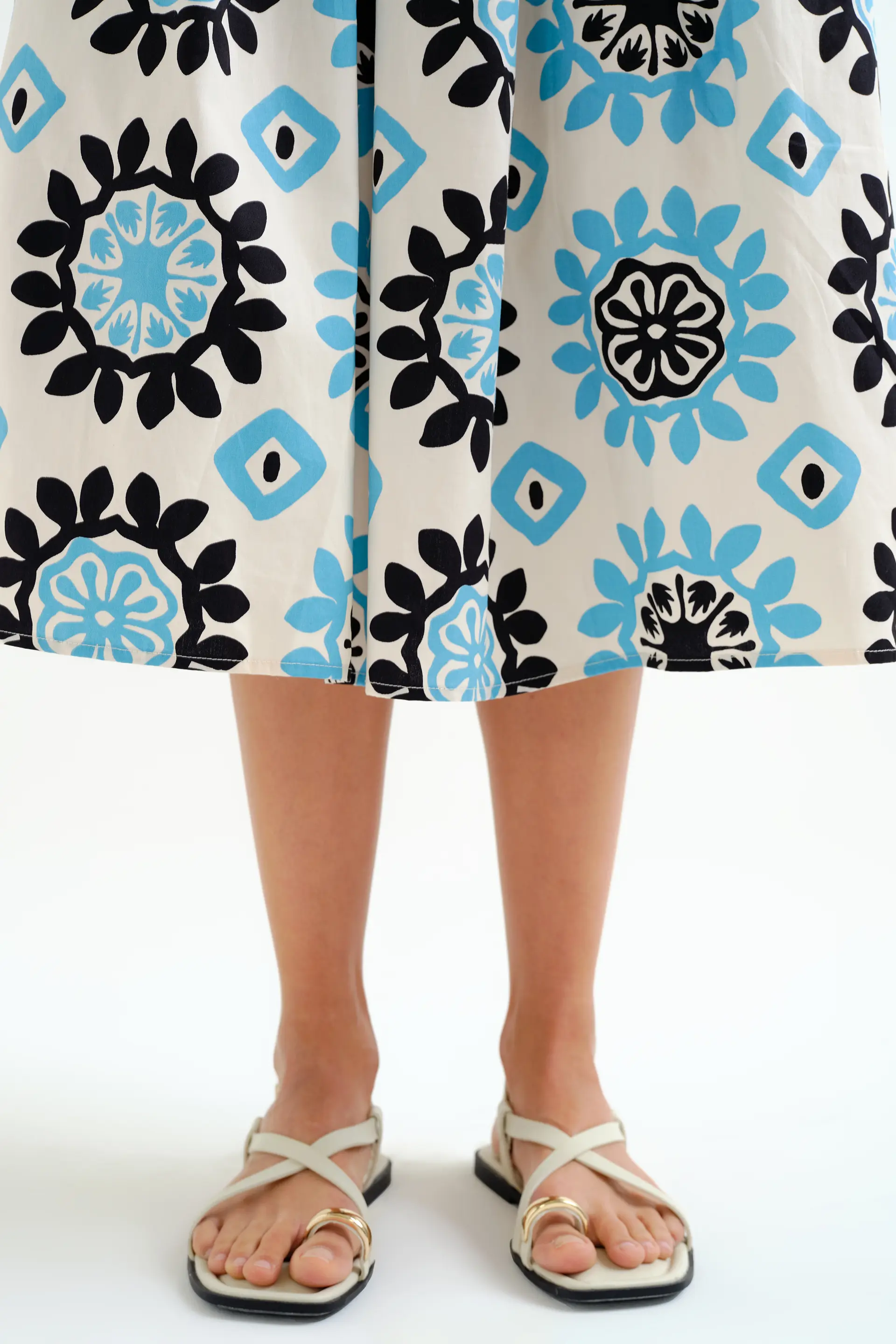Falda midi con estampado Waterfall - Image 4