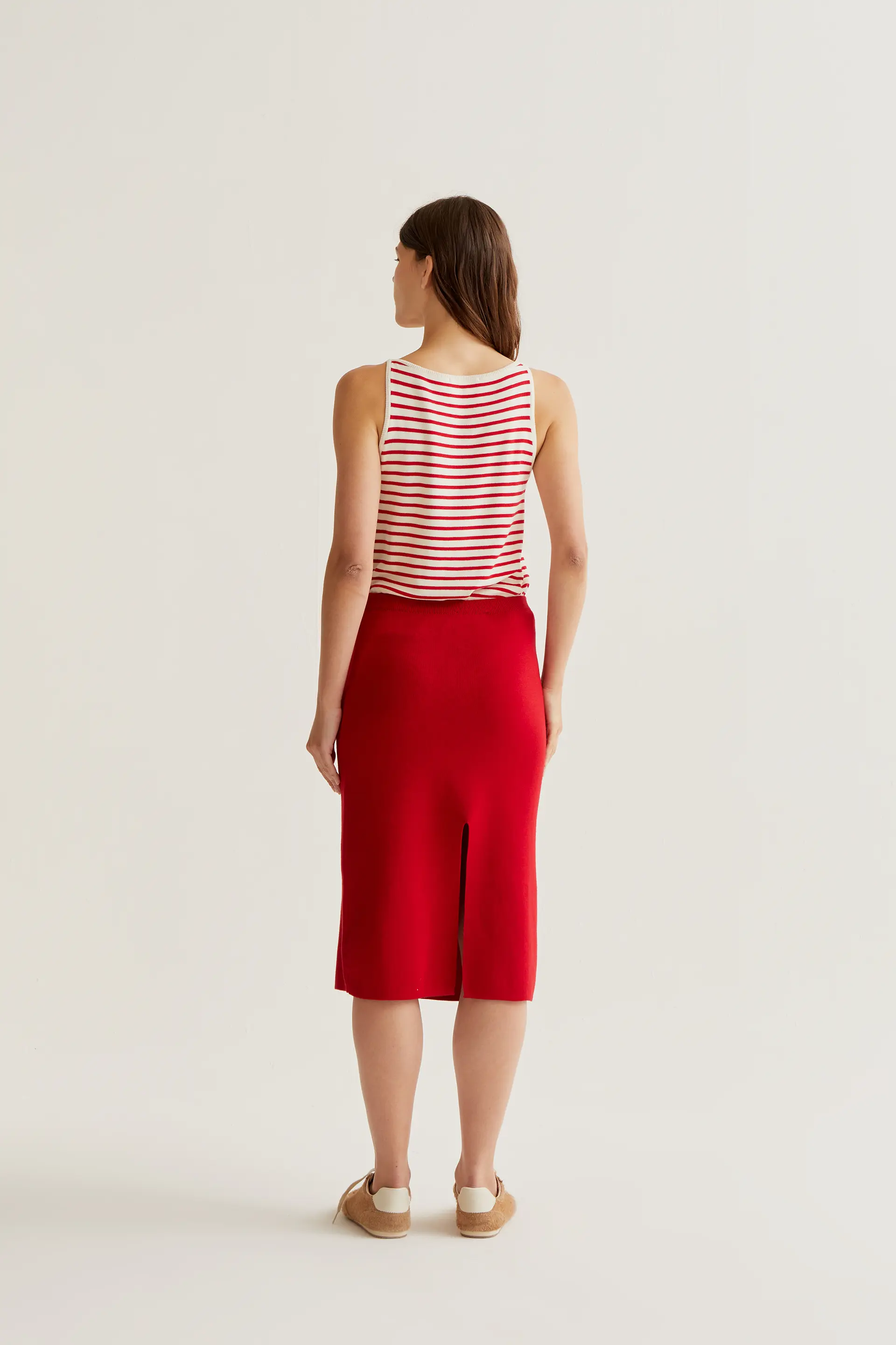 Falda midi punto rojo - Image 3
