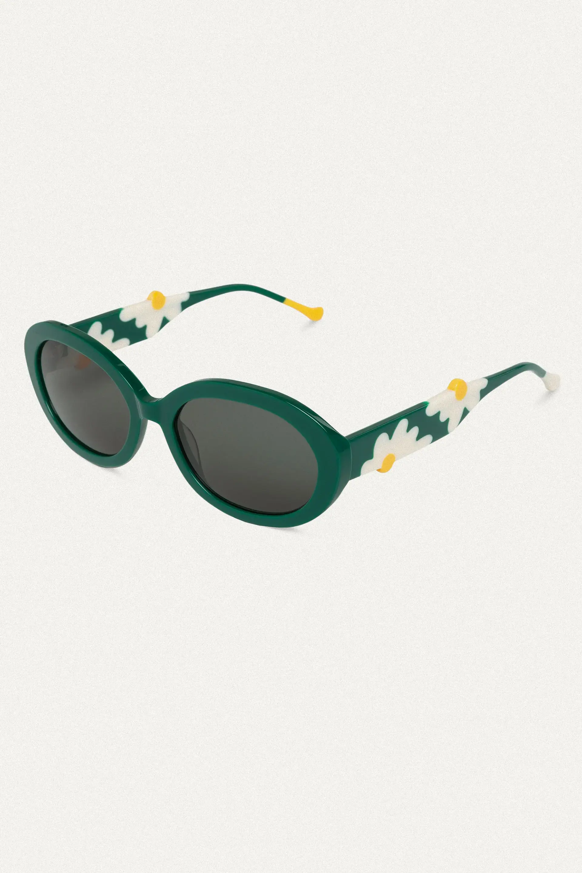Gafas de sol verdes con estampado de margaritas - Image 4