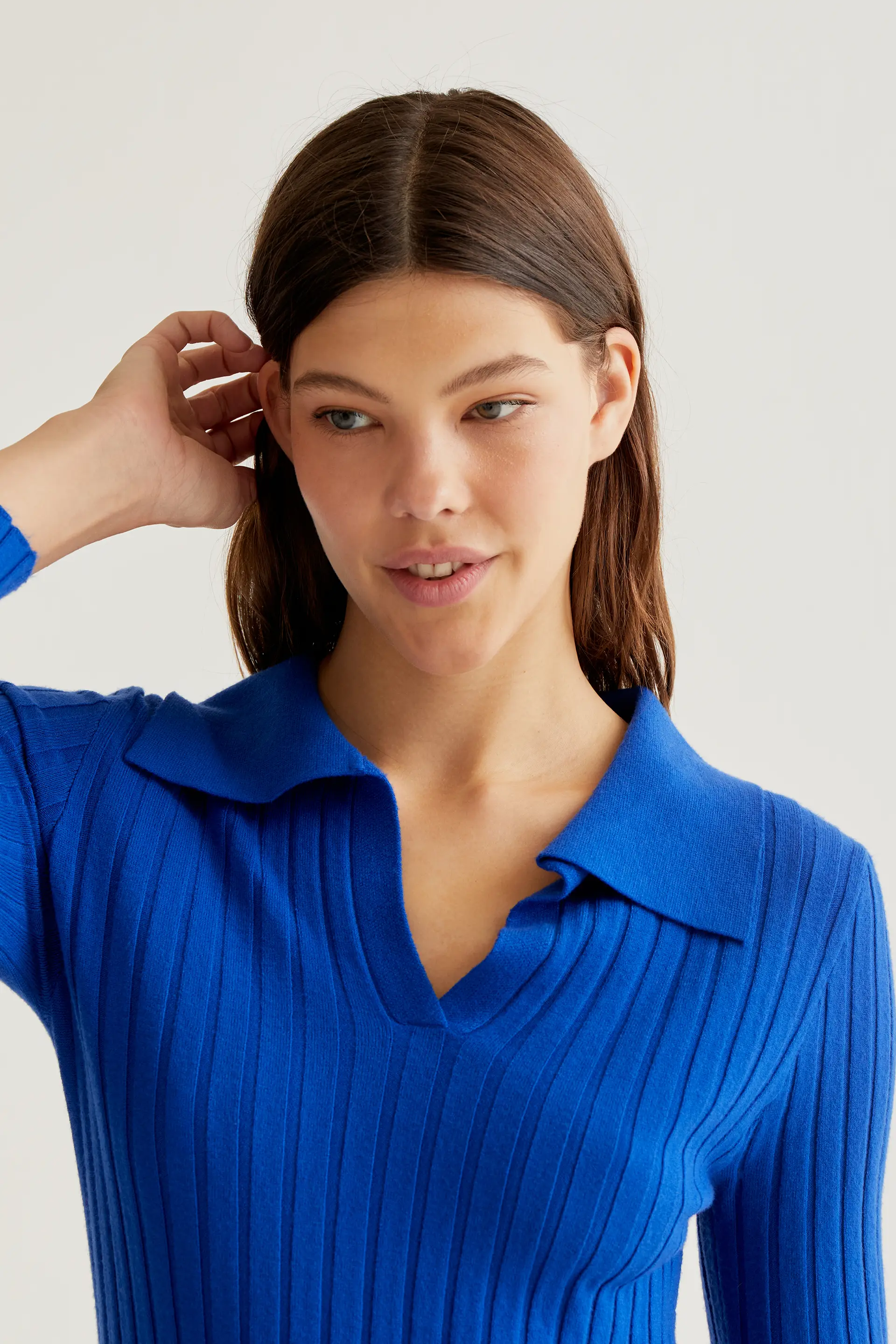 Jersey de punto azul - Image 4