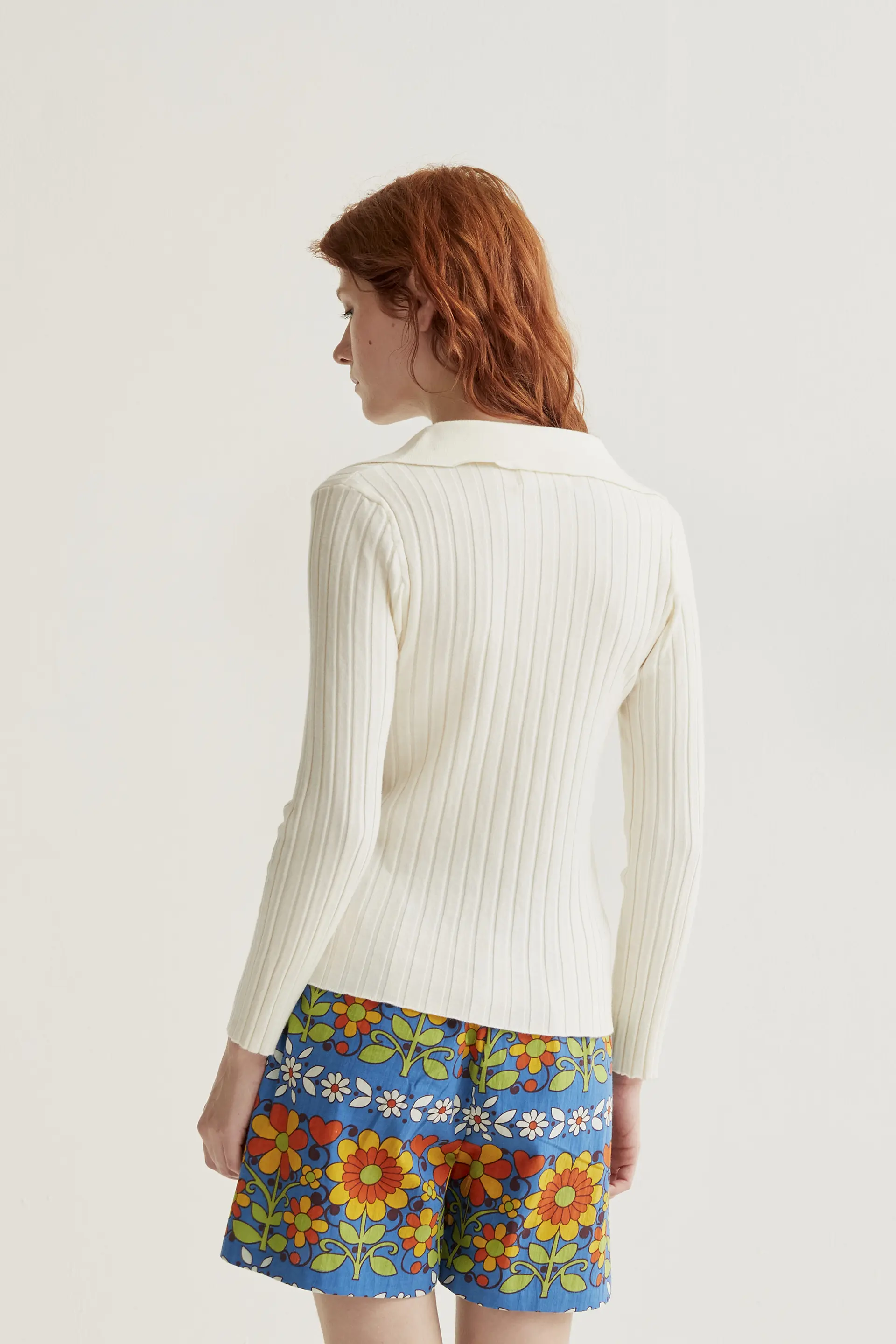 Jersey de punto blanco roto - Image 3