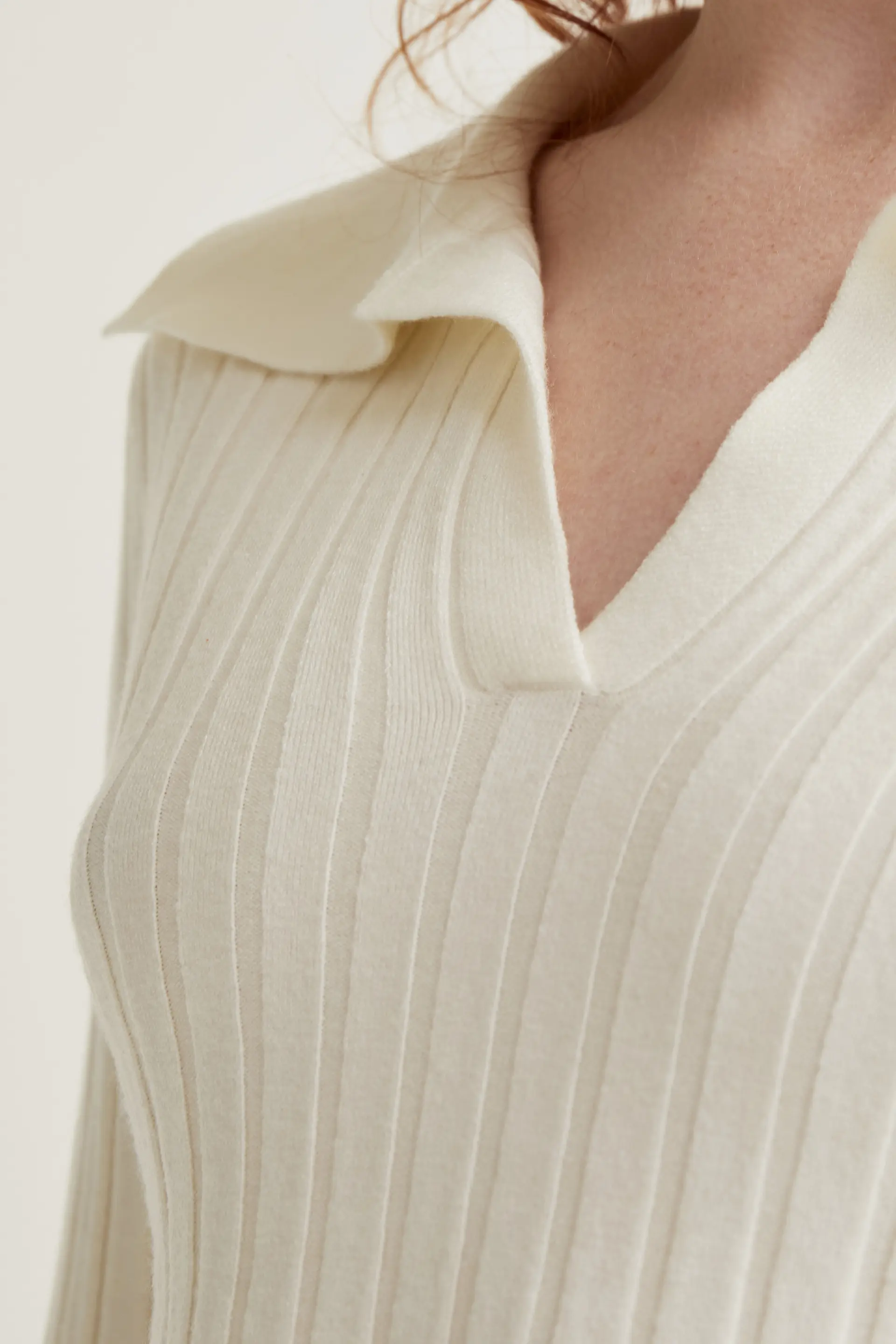 Jersey de punto blanco roto - Image 4