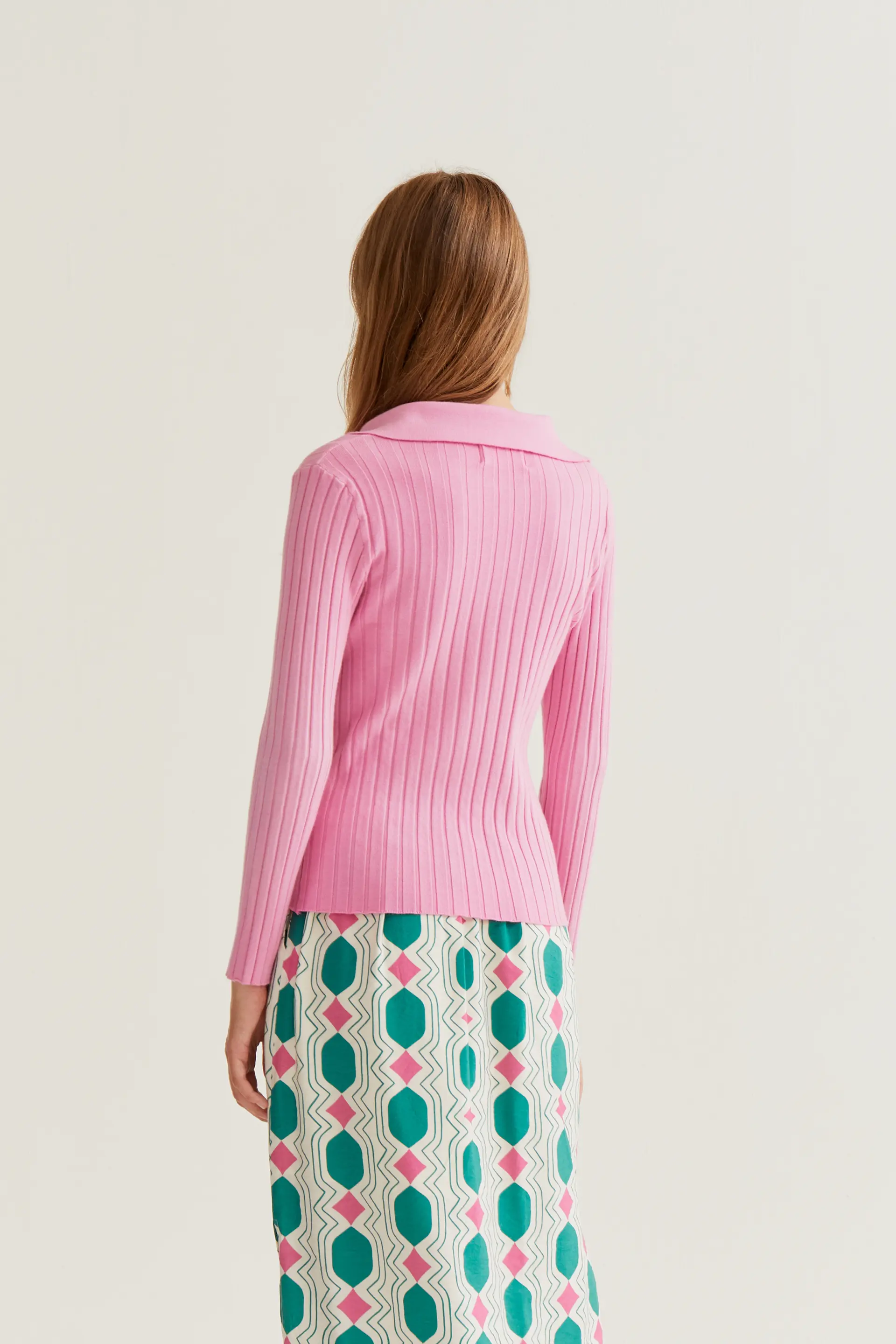 Jersey de punto rosa - Image 3
