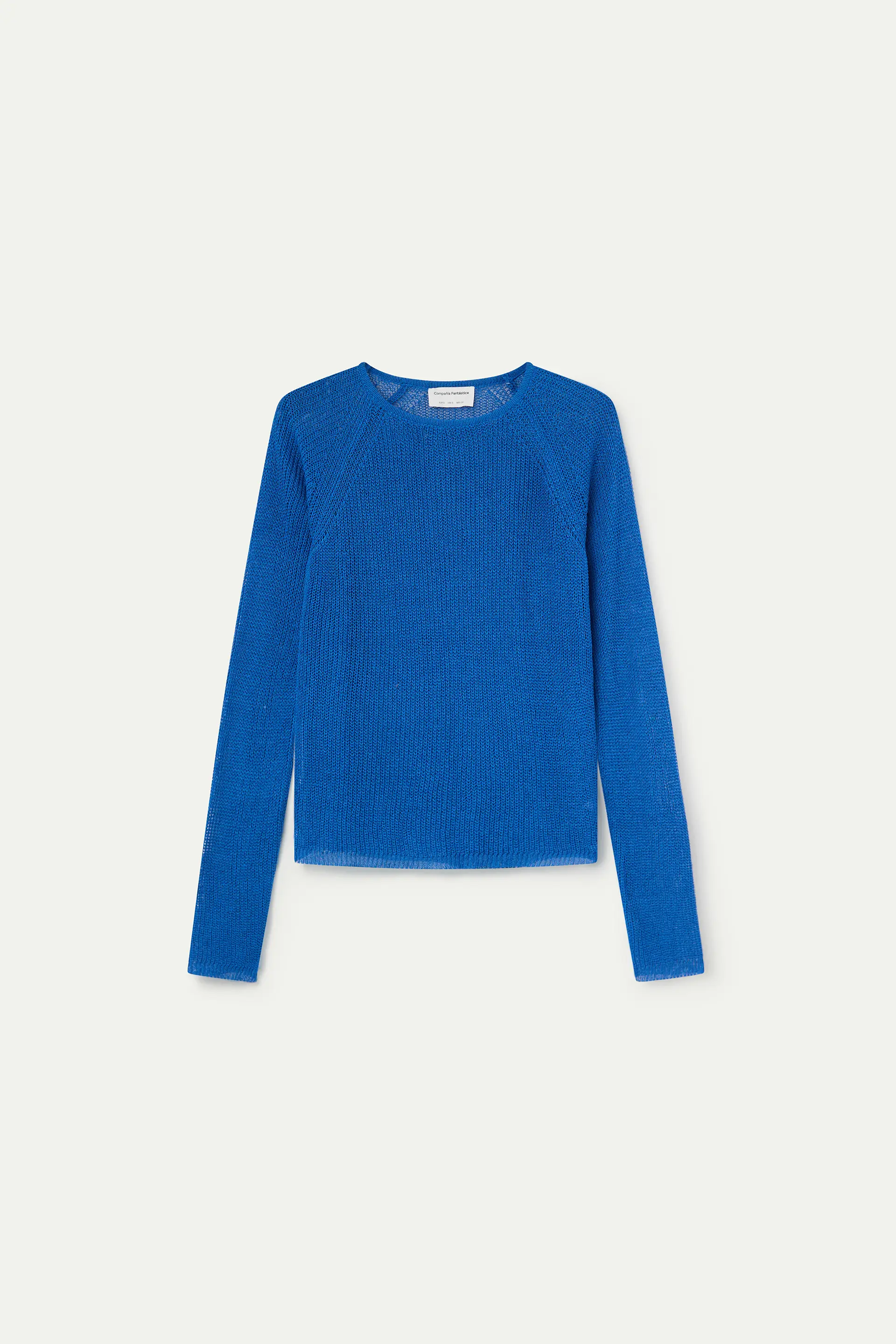 Jersey punto calado azul - Image 2