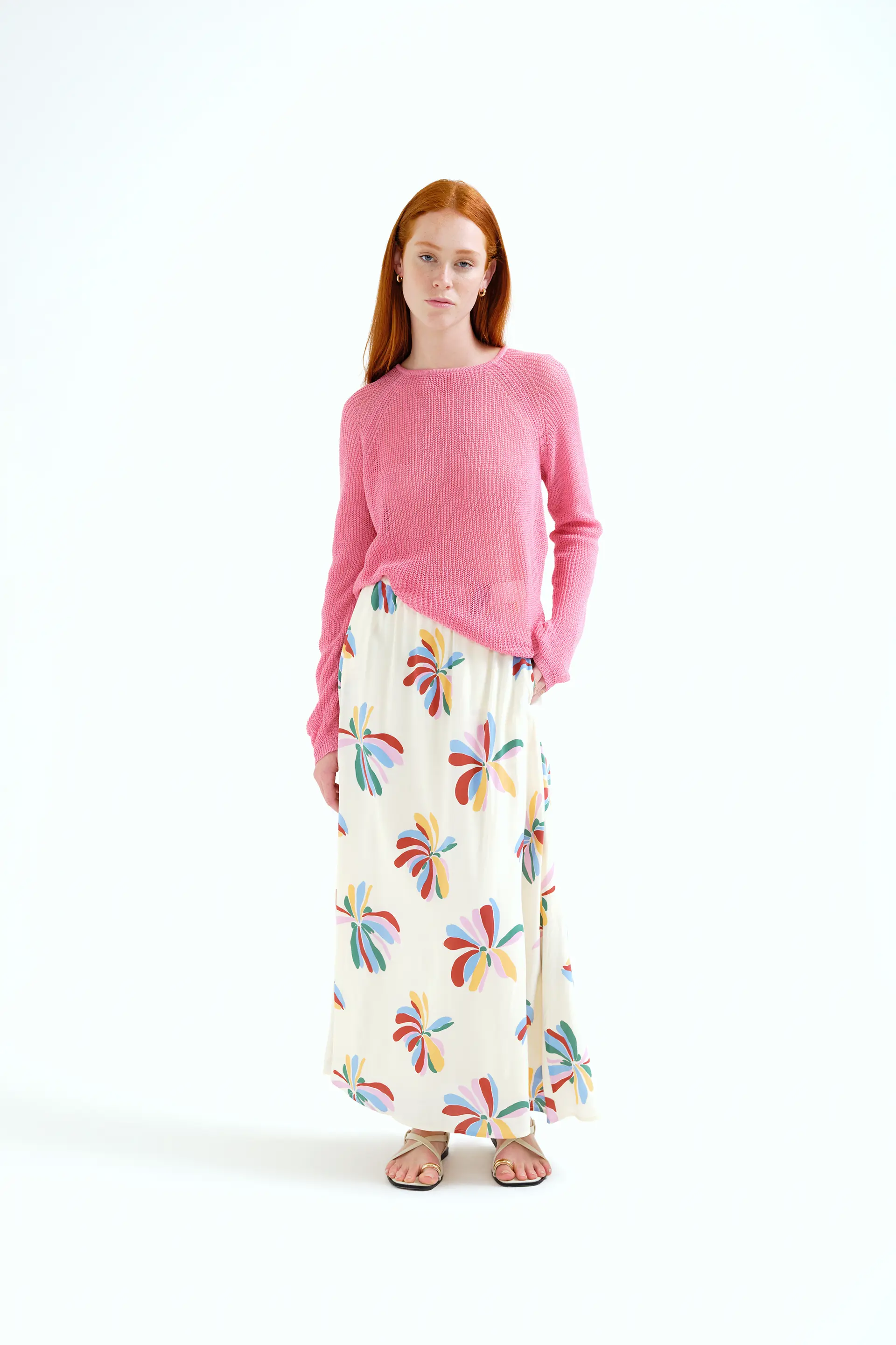 Jersey punto calado rosa - Image 5