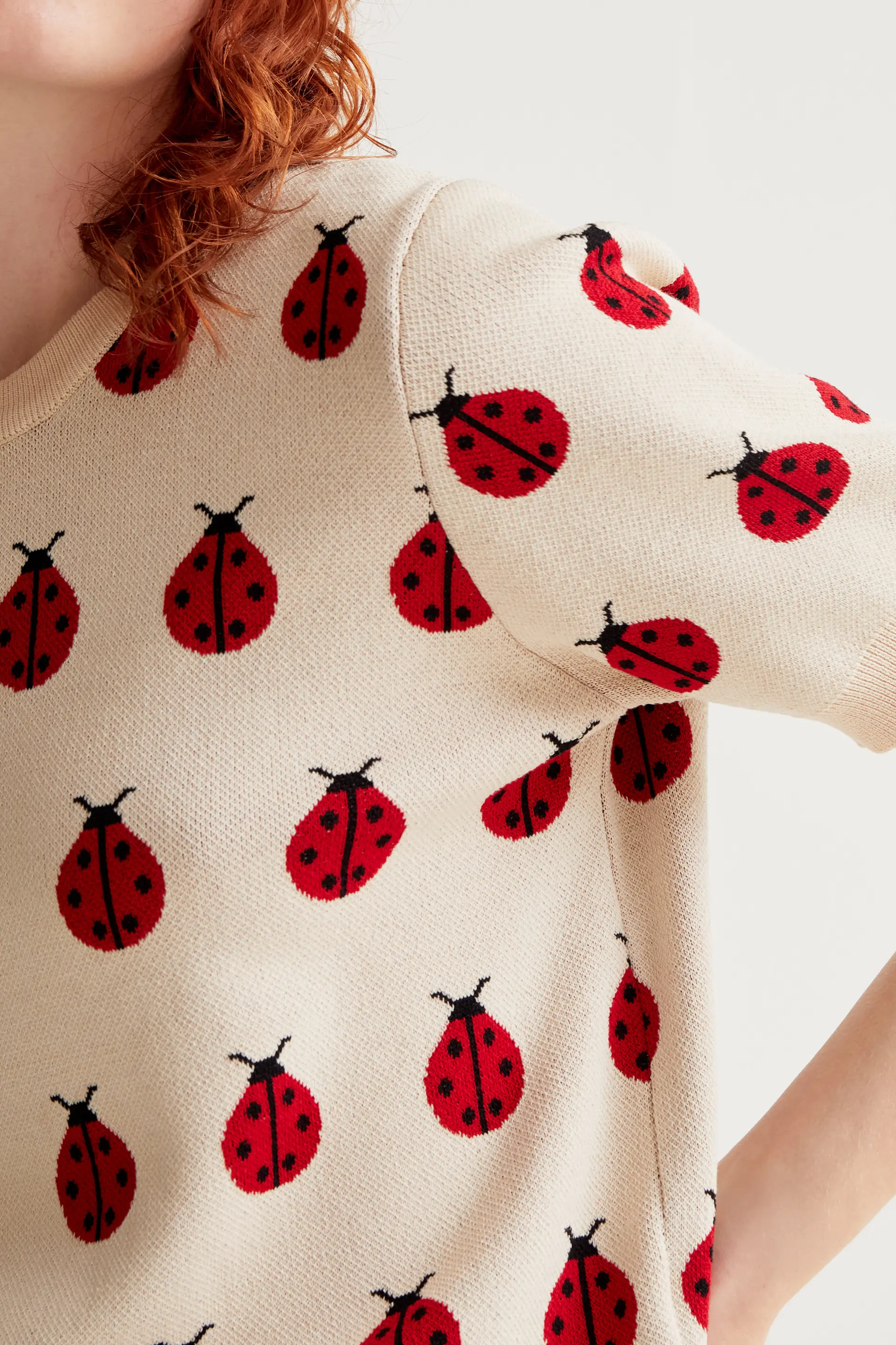 Jersey punto con estampado Red Coccinella - Image 4