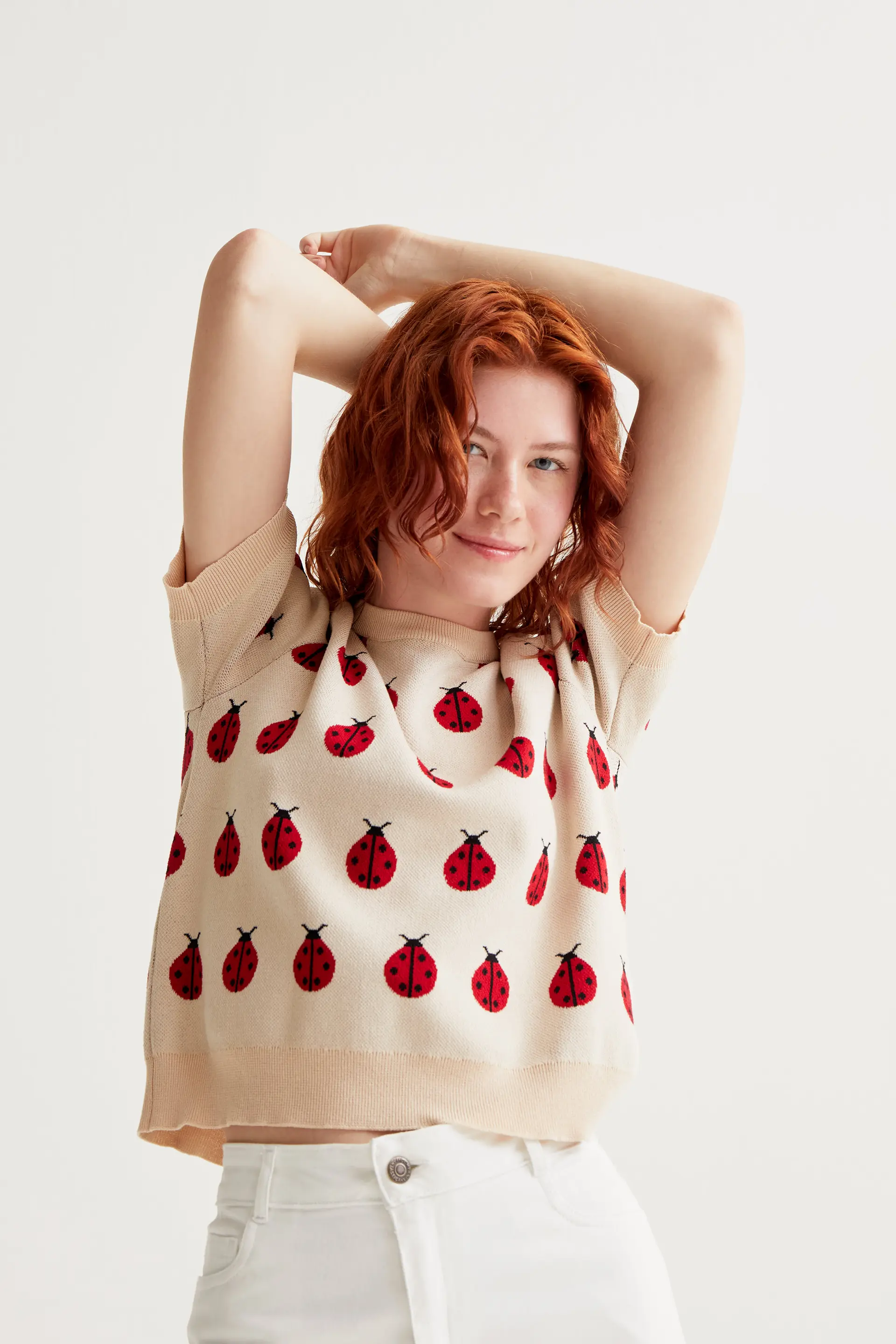 Jersey punto con estampado Red Coccinella - Image 6