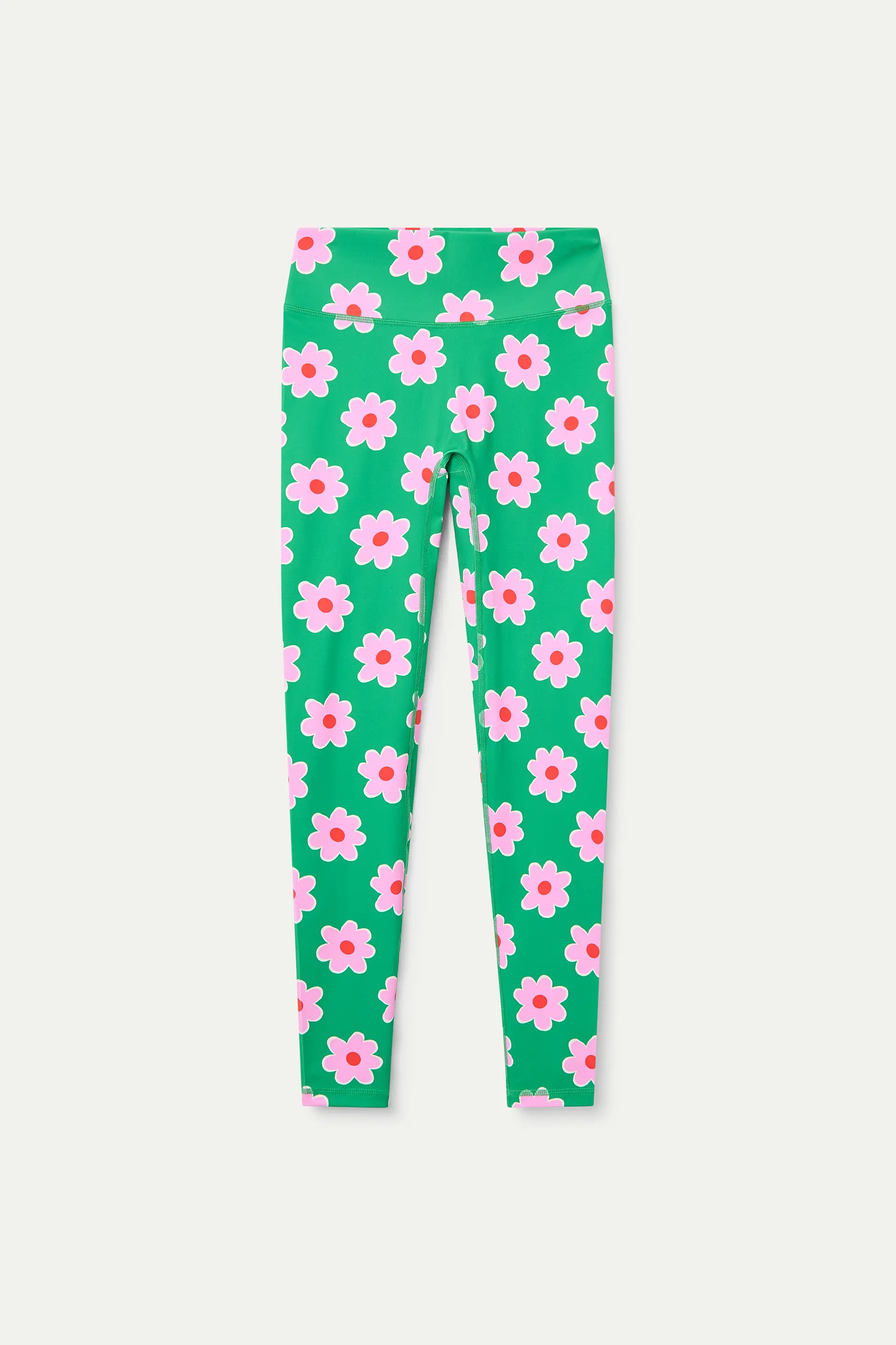 Leggings deportivos con estampado Pink Flowers - Image 2