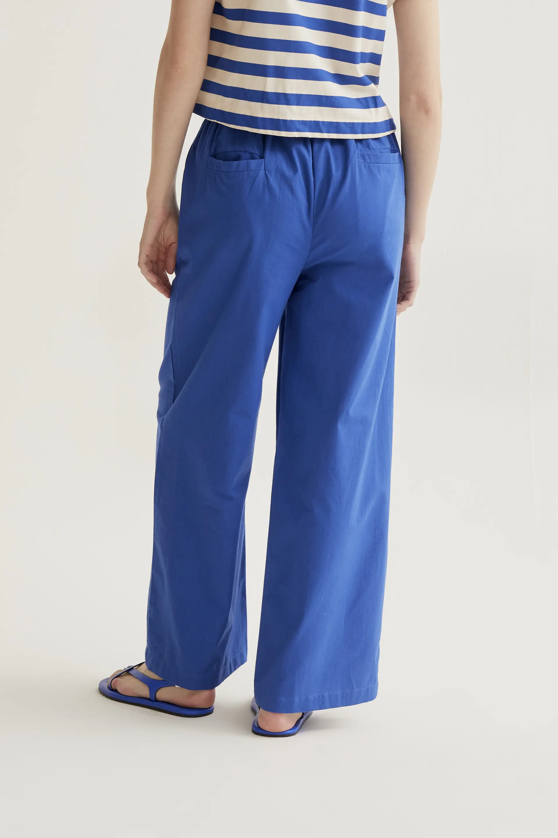 Pantalón 100% algodón azul - Image 3