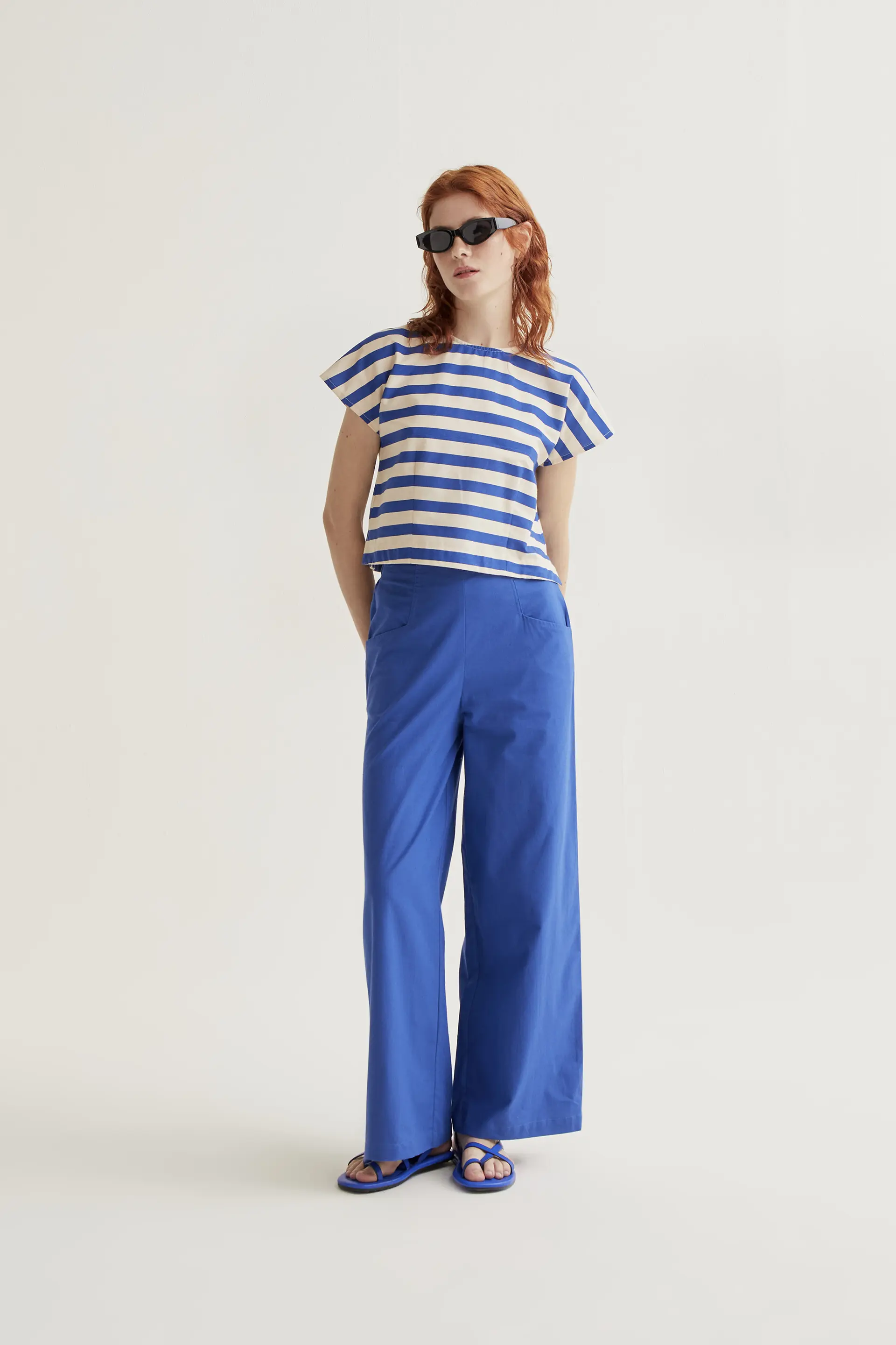 Pantalón 100% algodón azul - Image 5