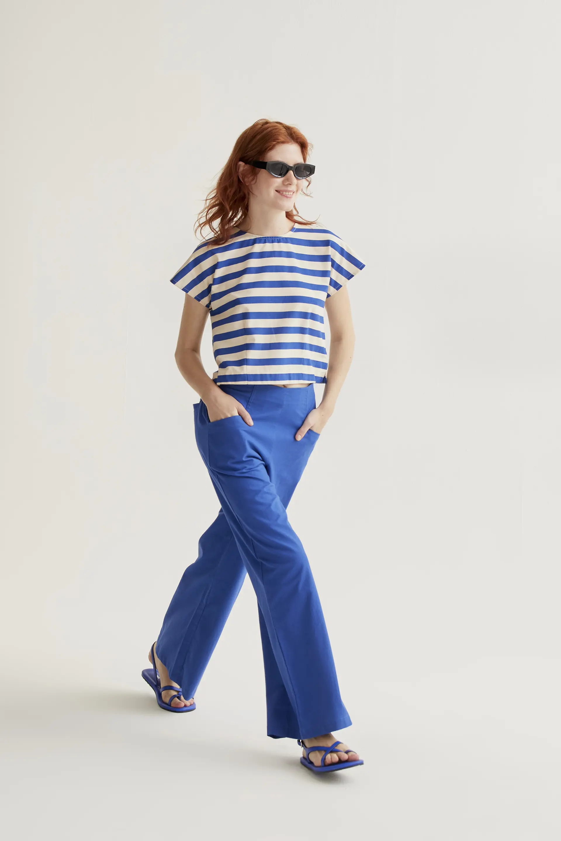 Pantalón 100% algodón azul - Image 6