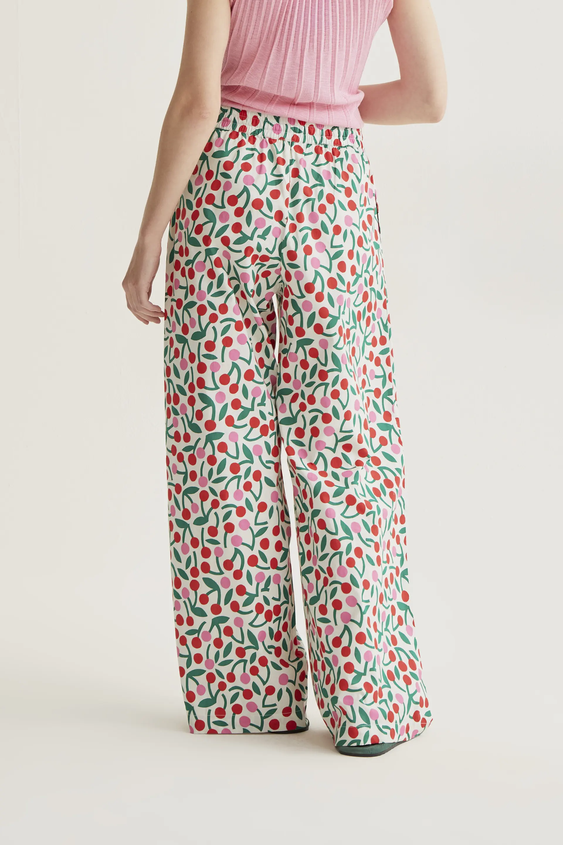 Pantalón 100% algodón con estampado Guinda - Image 3