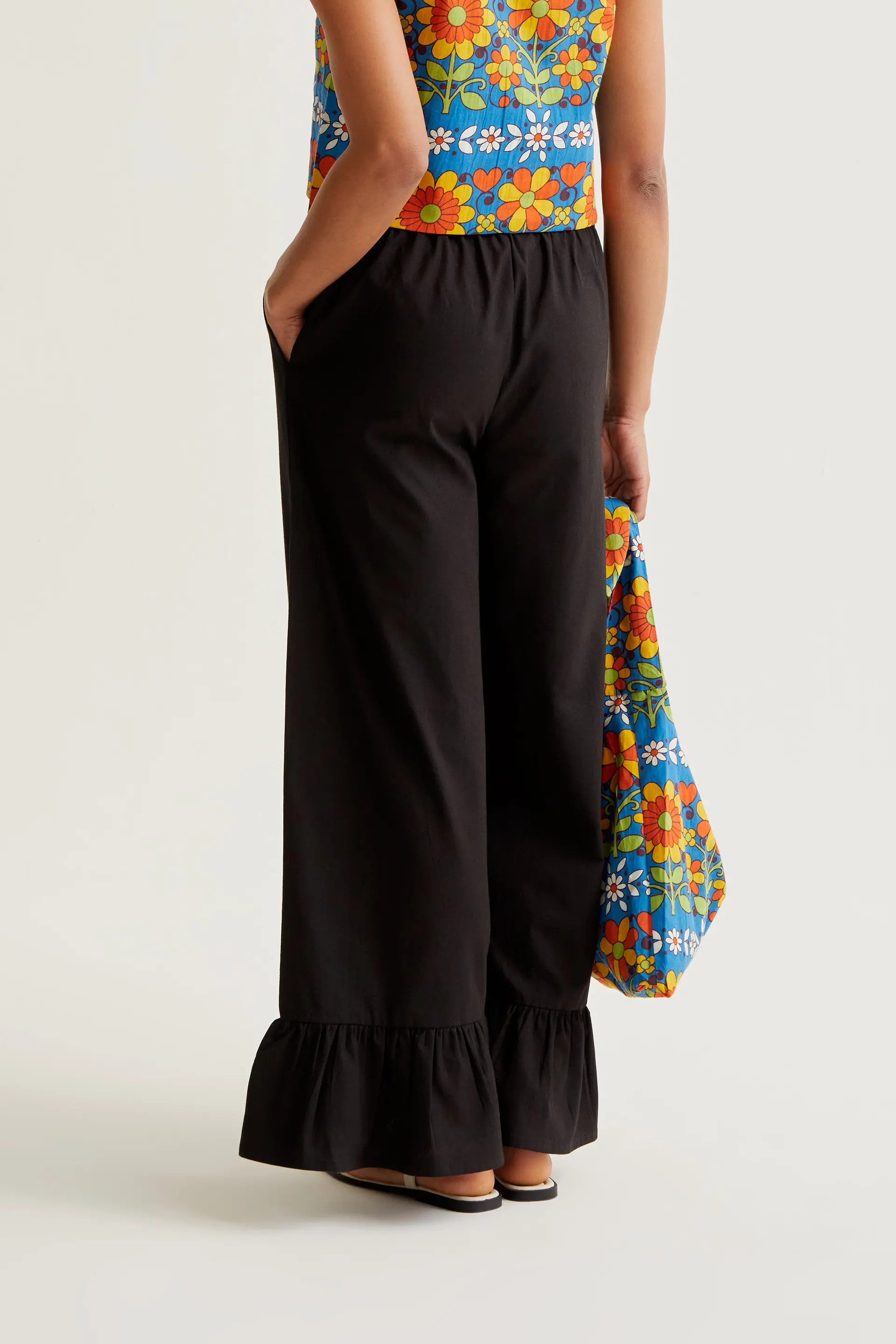 Pantalón 100% algodón negro - Image 3
