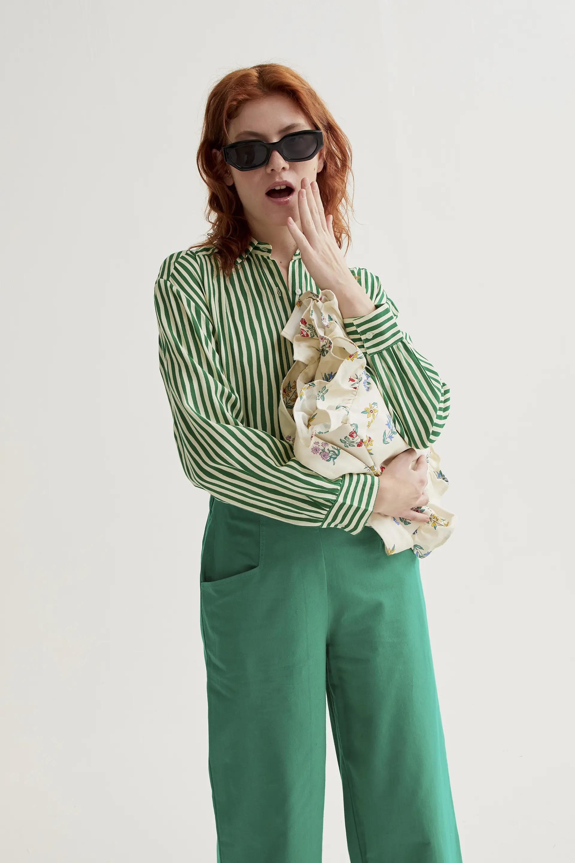 Pantalón 100% algodón verde - Image 6