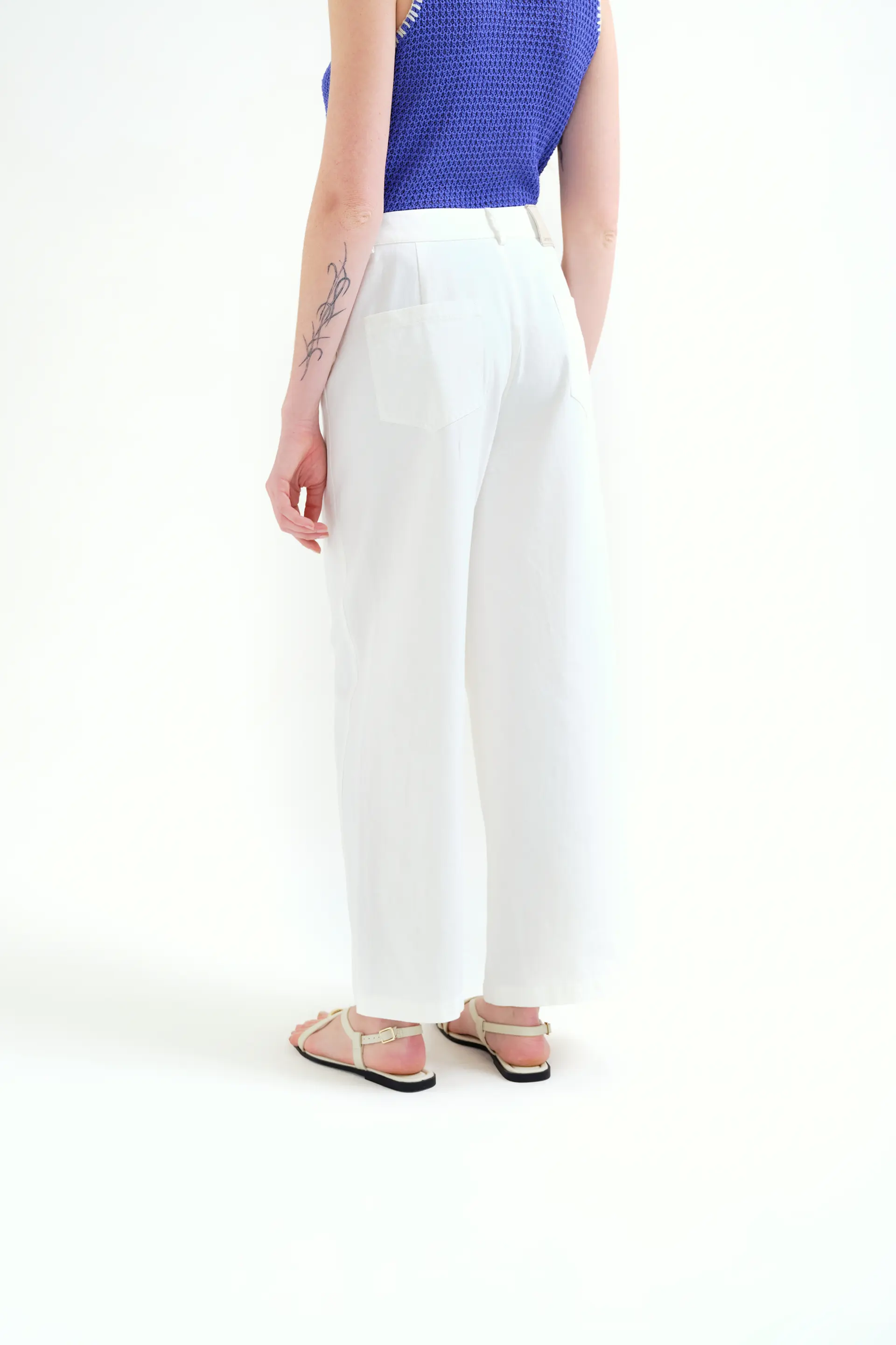Pantalón blanco 100% algodón - Image 3