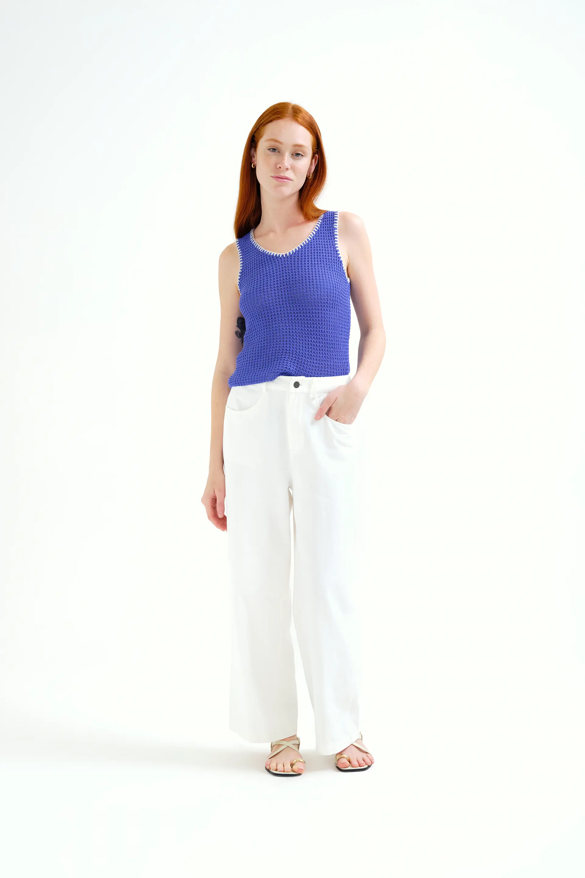 Pantalón blanco 100% algodón - Image 5