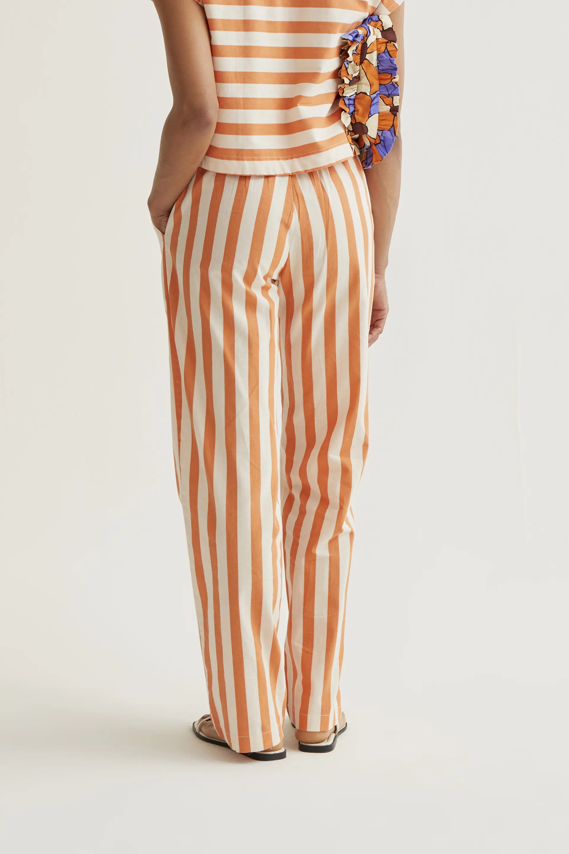 Pantalón con estampado Bamboo Orange - Image 3