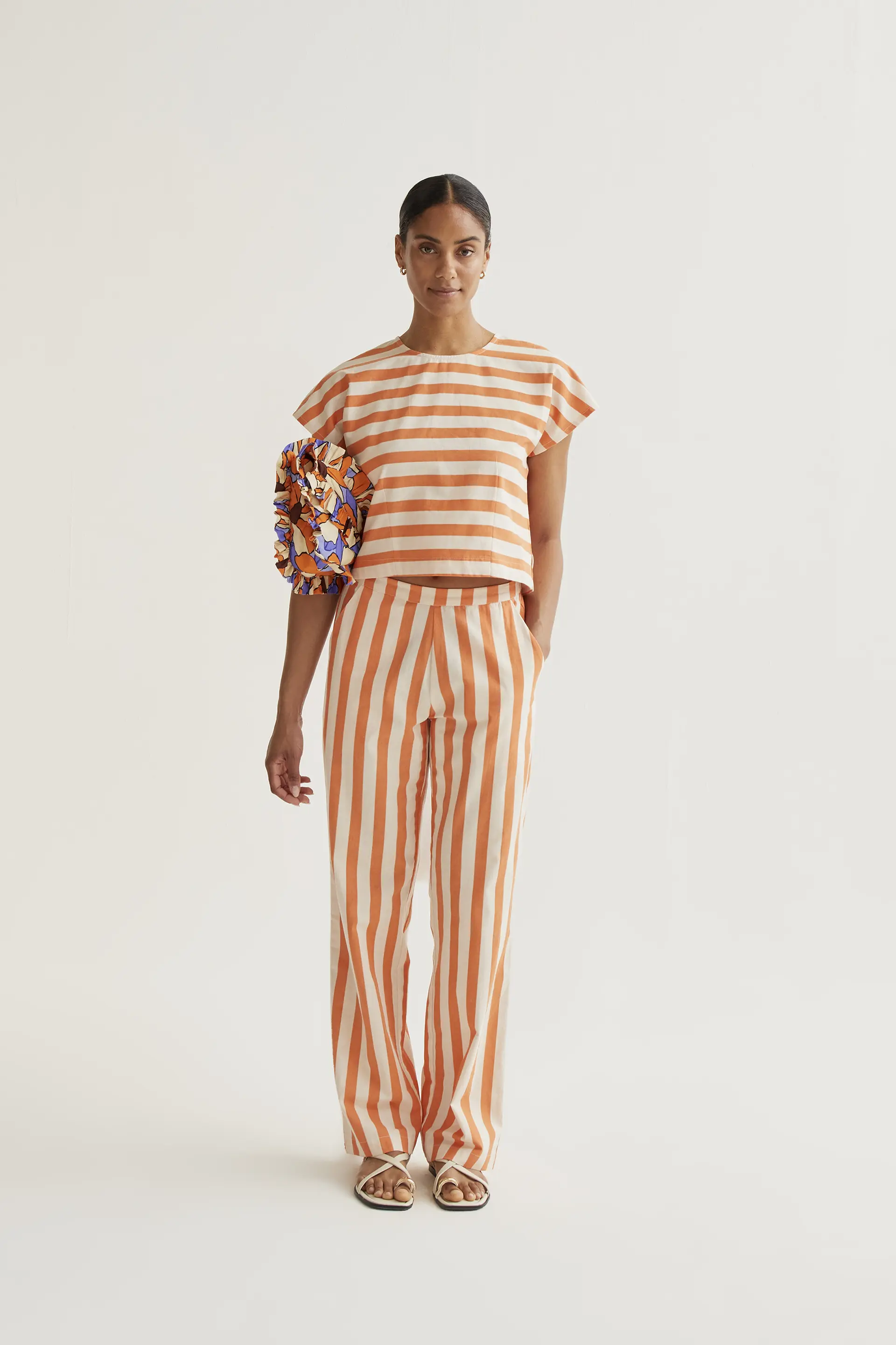 Pantalón con estampado Bamboo Orange - Image 5