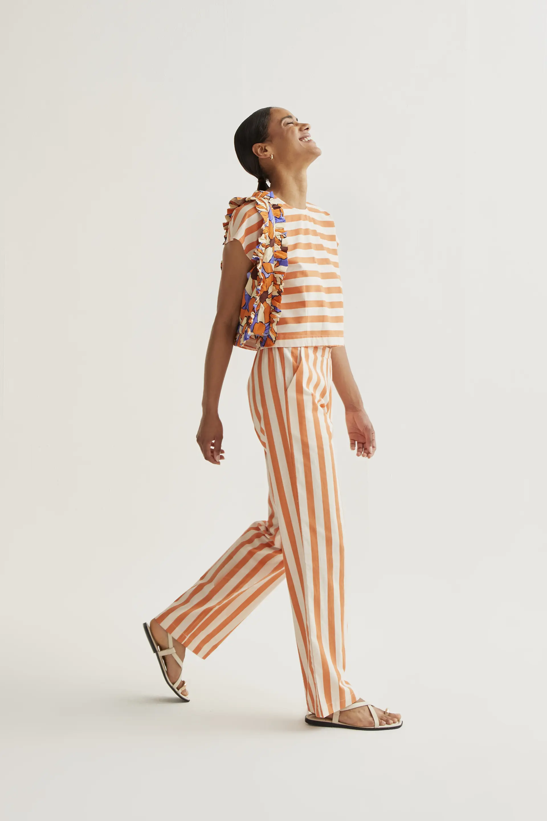 Pantalón con estampado Bamboo Orange - Image 6