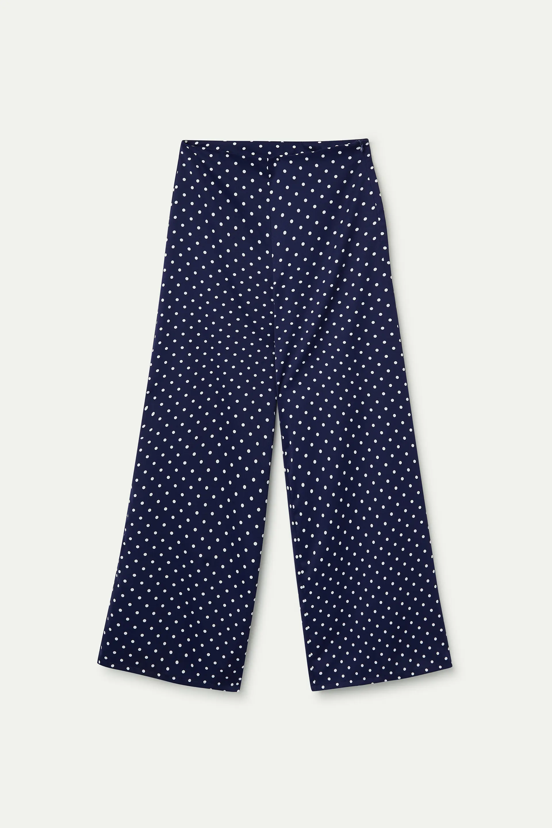 Pantalón con estampado mini dots azul marino - Image 2