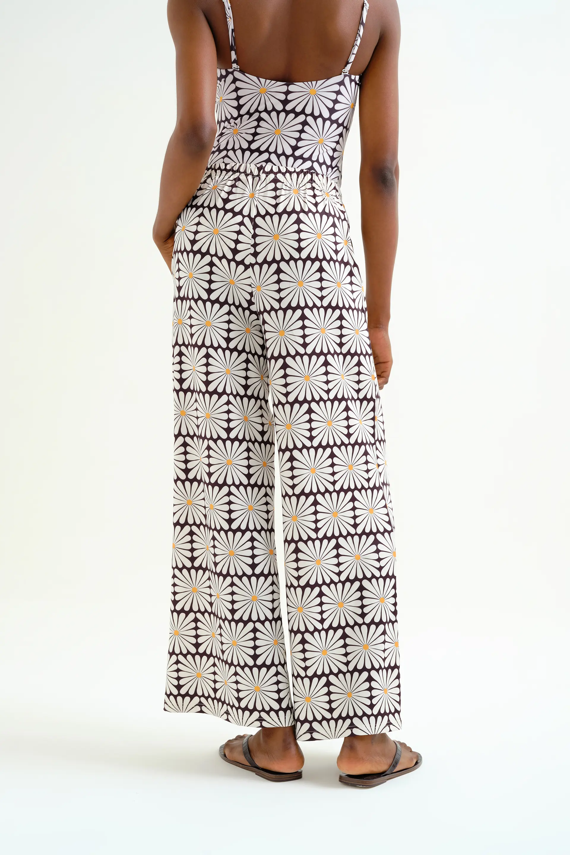Pantalón con estampado Olive Flower Black - Image 3