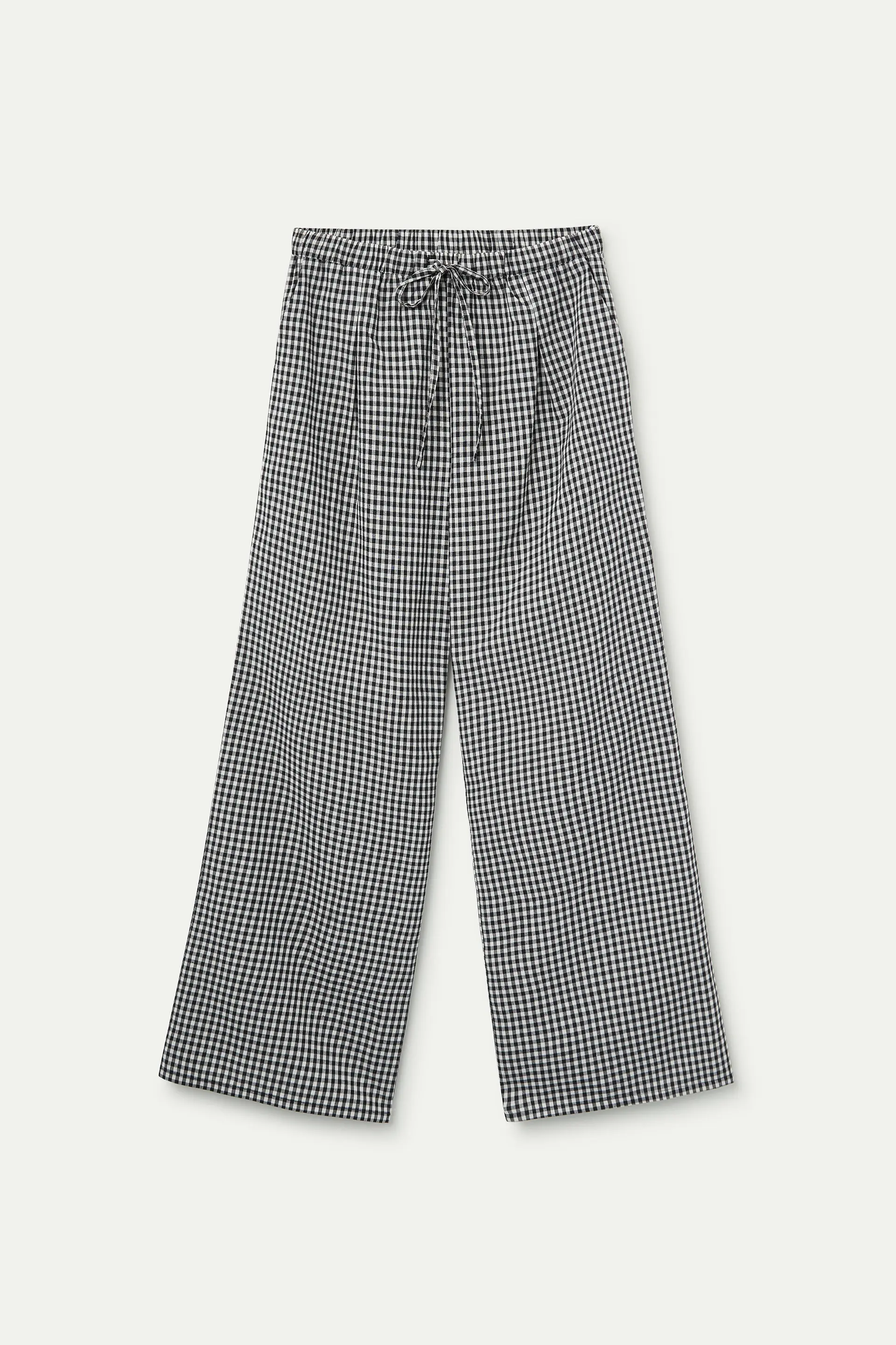 Pantalón cuadros vichy negro - Image 2
