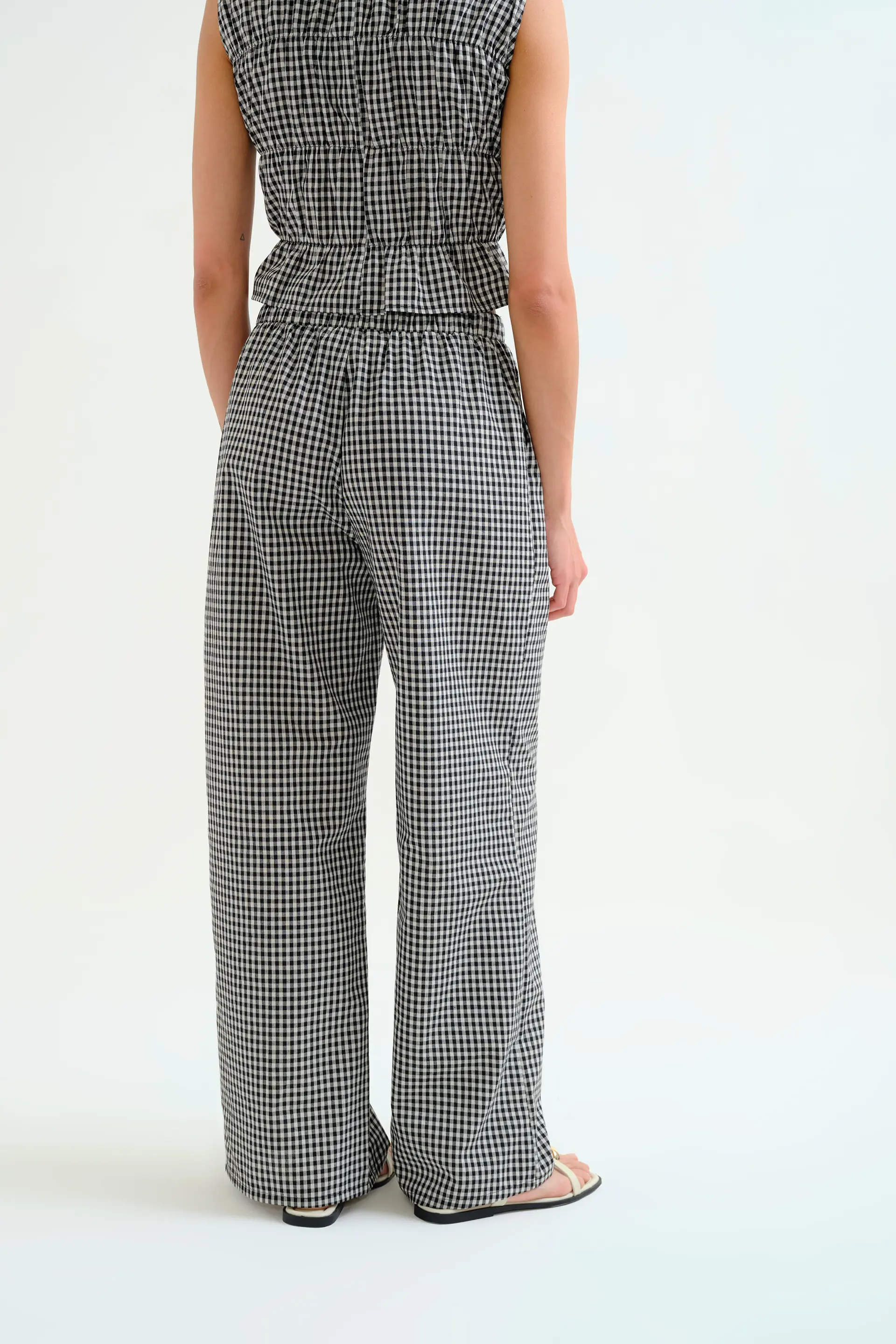 Pantalón cuadros vichy negro - Image 3