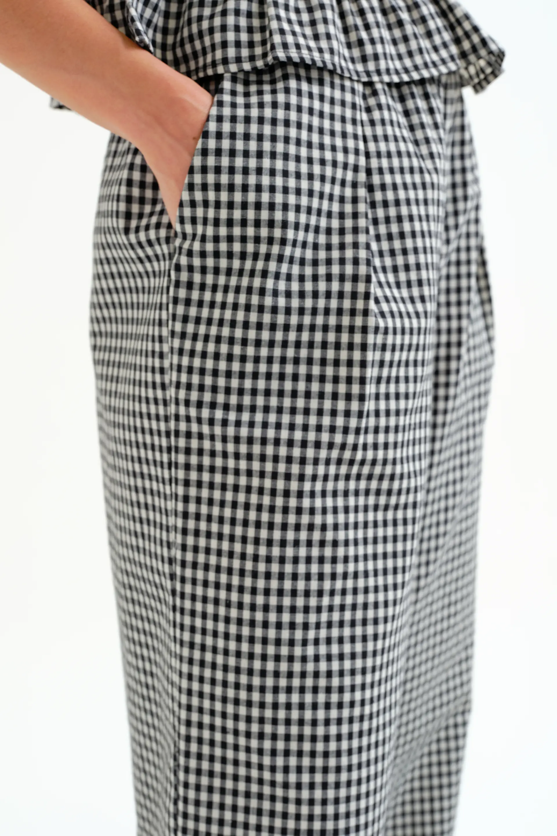 Pantalón cuadros vichy negro - Image 4
