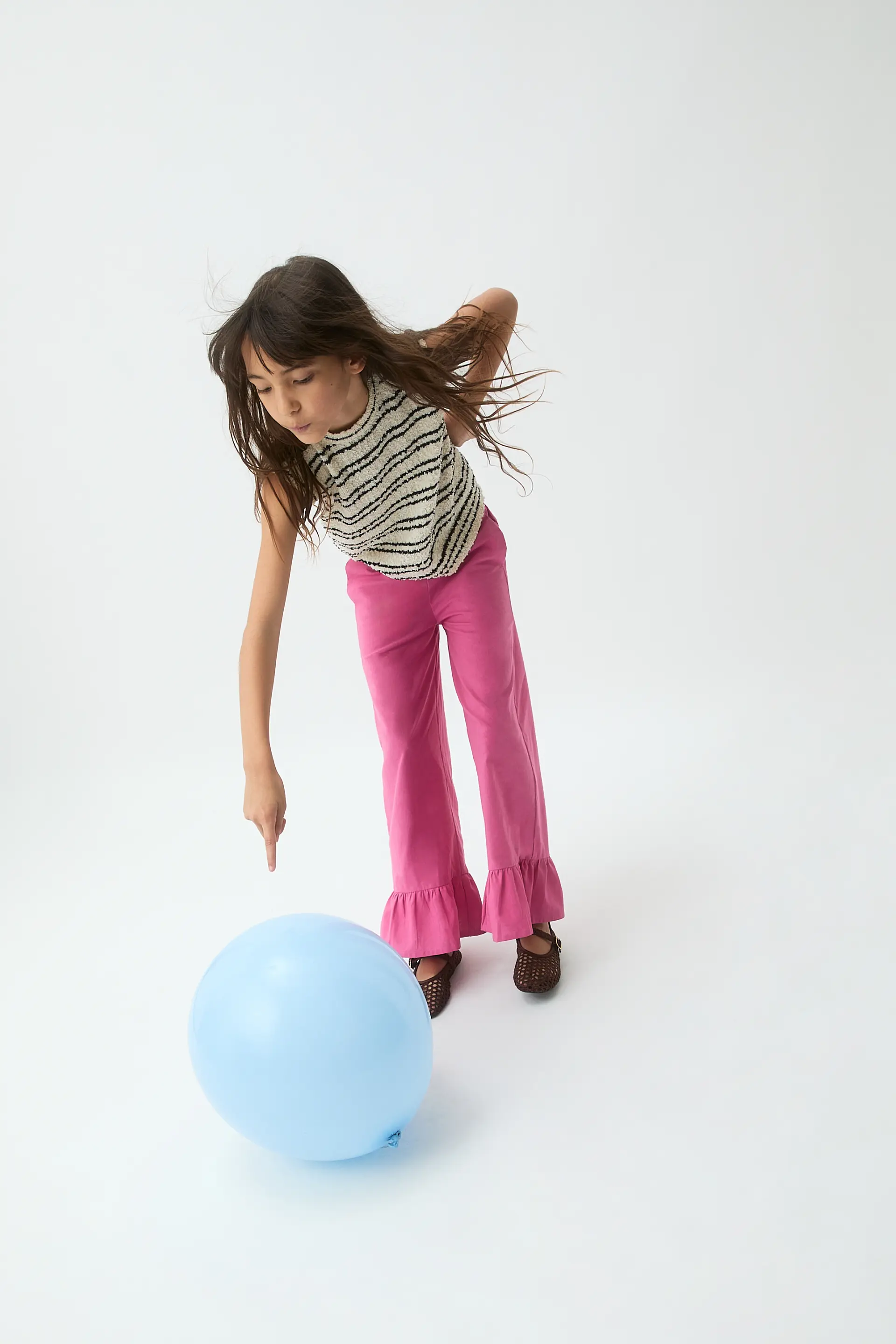 Pantalón de niña 100% algodón rosa - Image 4