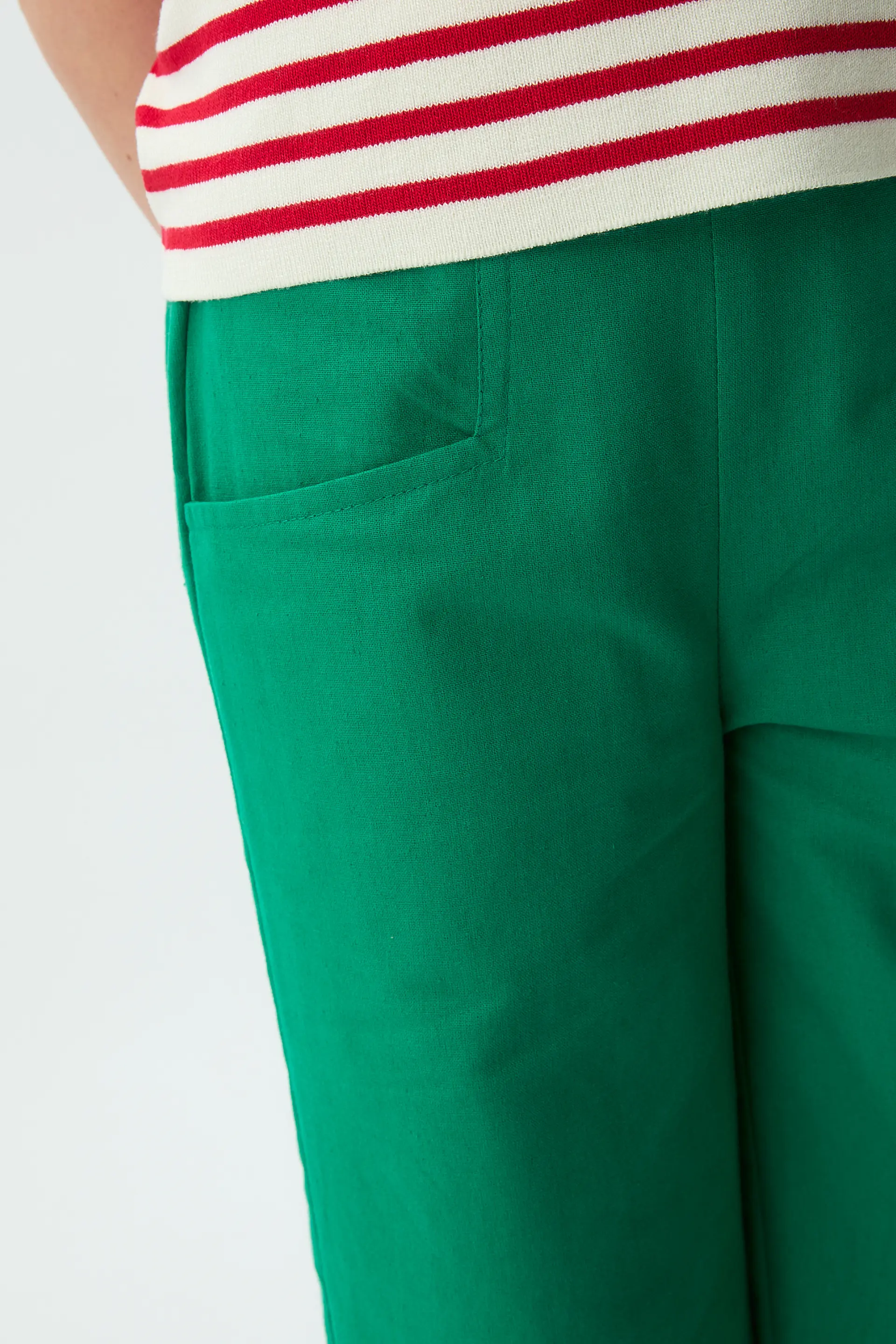 Pantalón de niña 100% algodón verde - Image 3