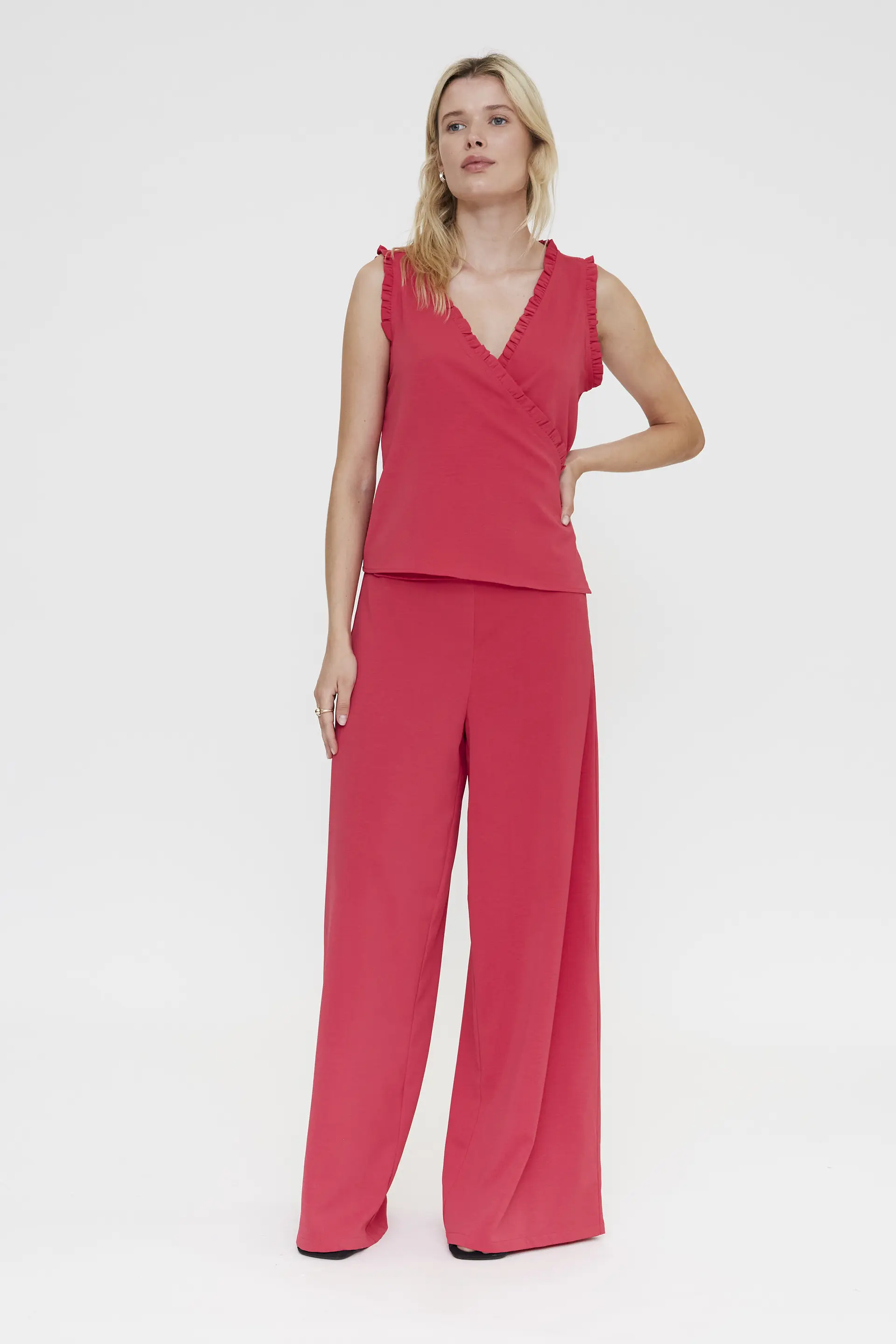 Pantalón fluído fucsia - Image 4