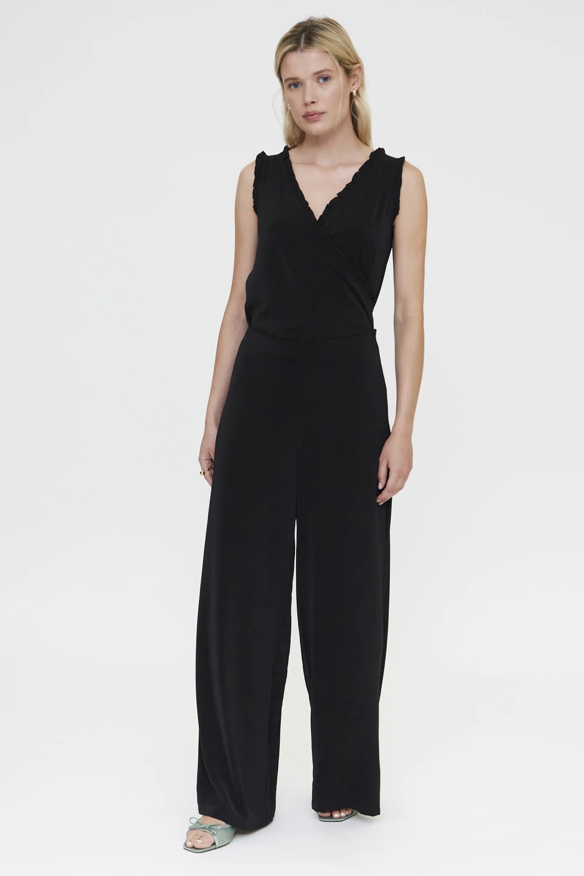 Pantalón fluído negro - Image 4