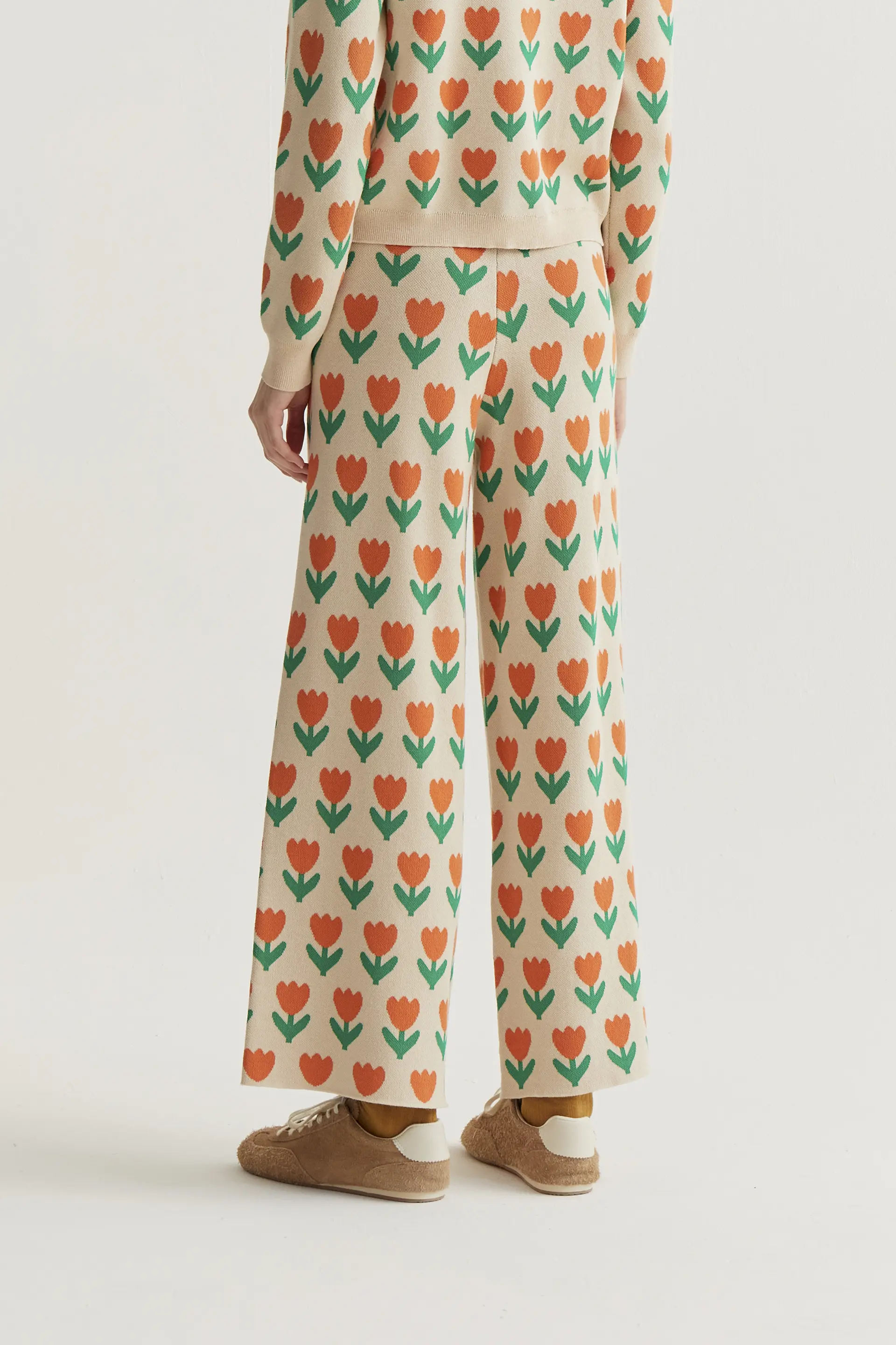 Pantalón punto con estampado Orange Tulip - Image 3